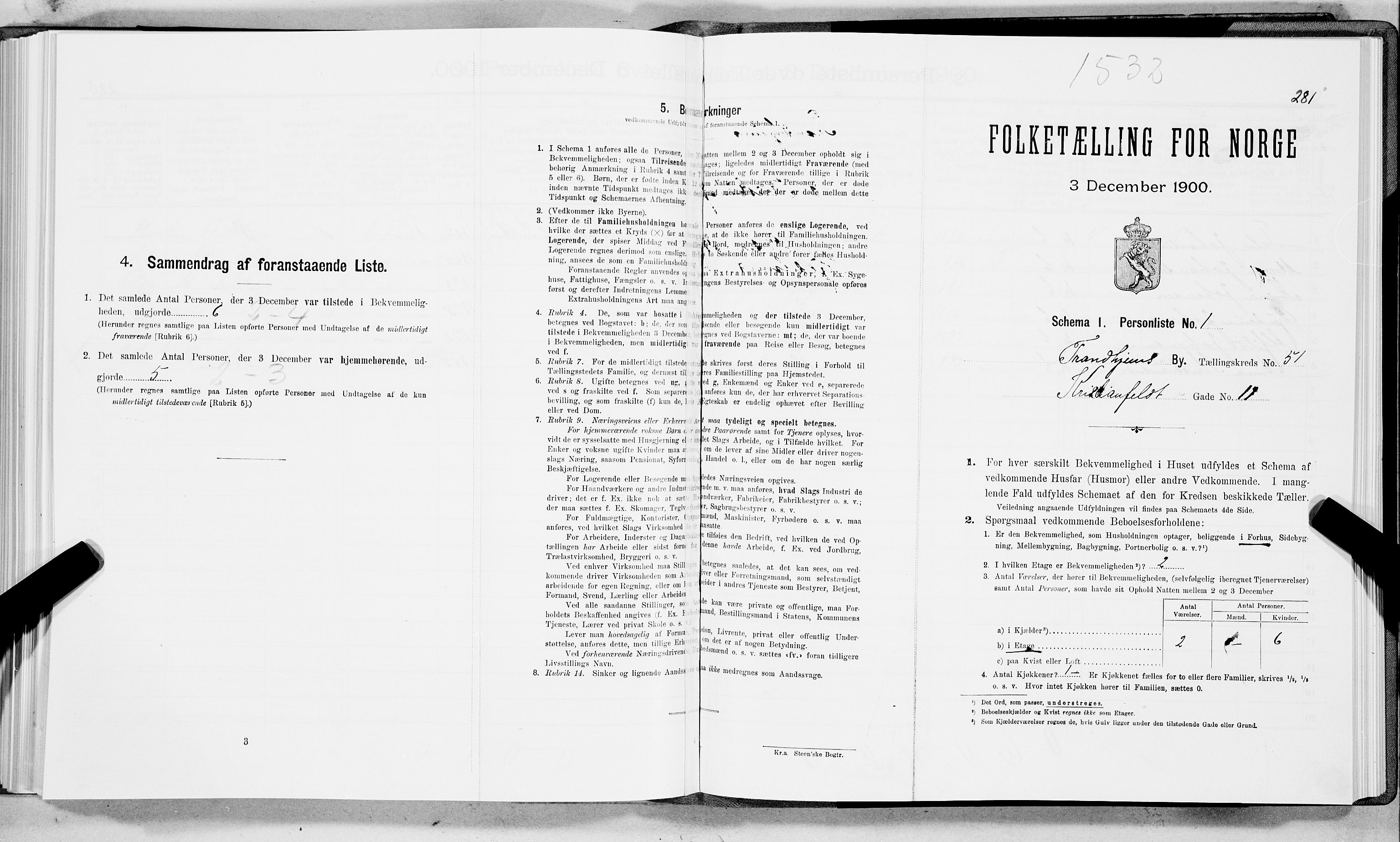 SAT, Folketelling 1900 for 1601 Trondheim kjøpstad, 1900, s. 8606