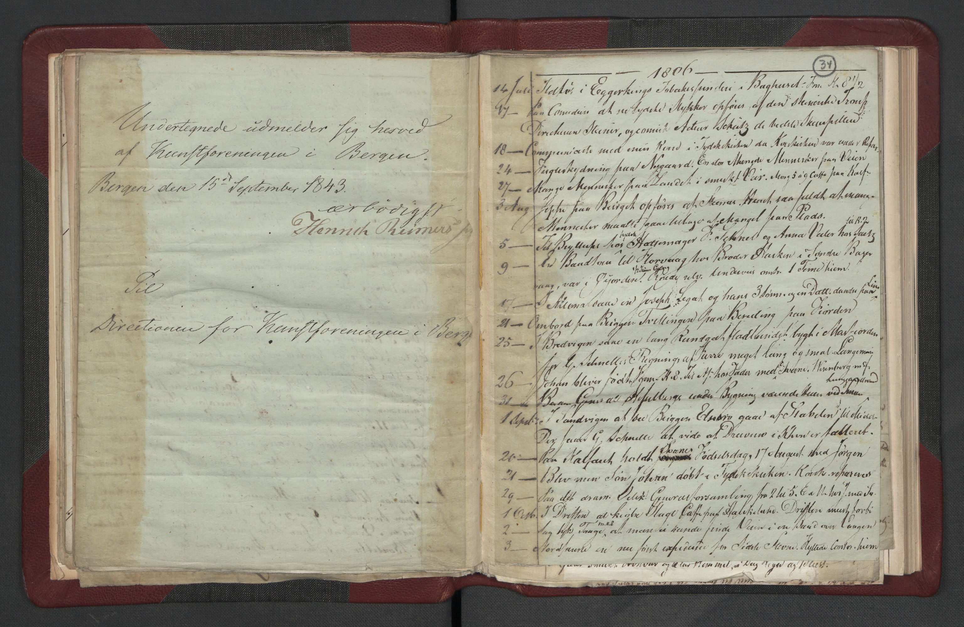 Meltzer, Fredrik, RA/PA-0028/F/L0002: Dagbok, 1796-1808, s. 33b-34a