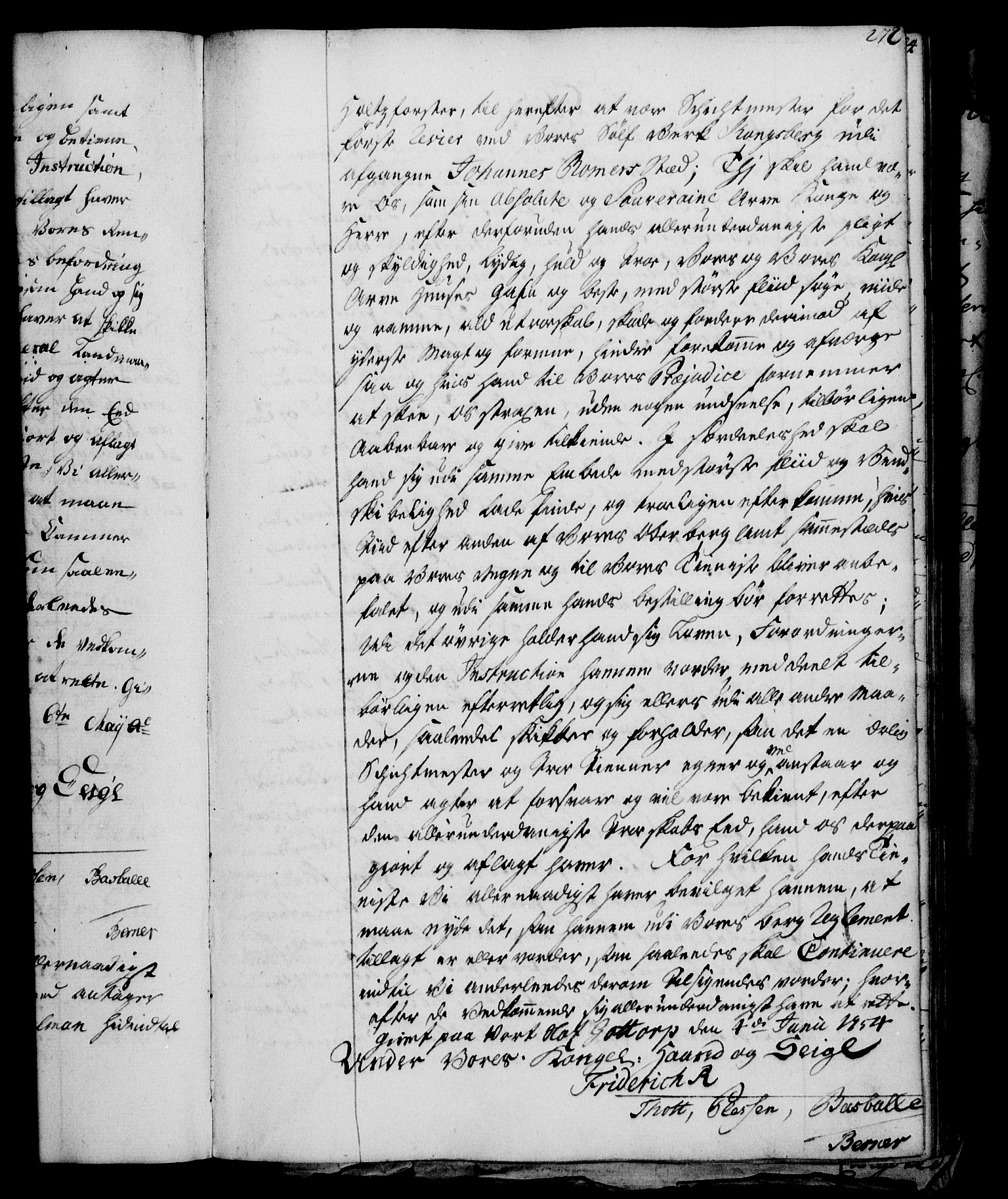 Rentekammeret, Kammerkanselliet, RA/EA-3111/G/Gg/Gge/L0003: Norsk bestallingsprotokoll med register (merket RK 53.27), 1745-1761, s. 272