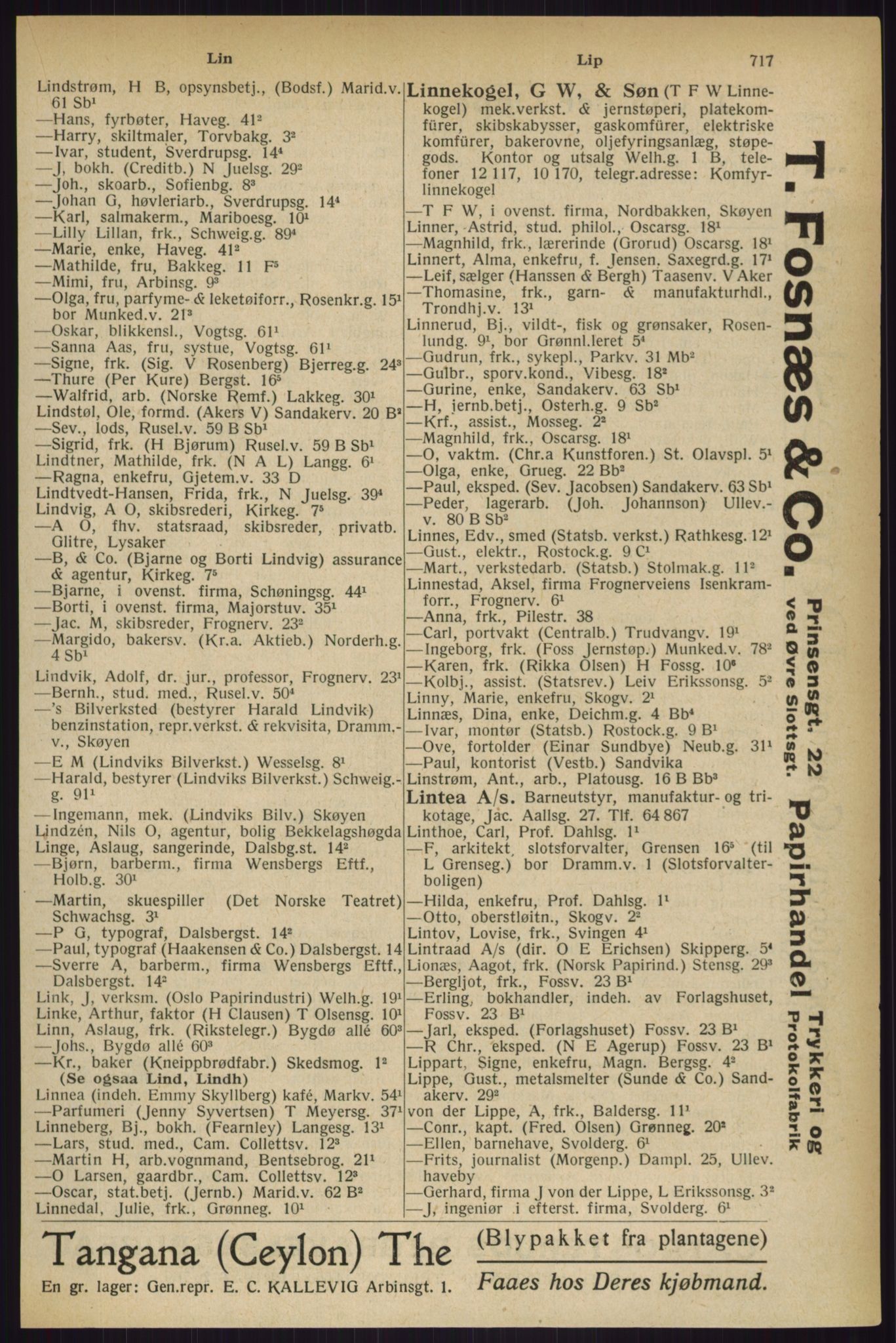 Kristiania/Oslo adressebok, PUBL/-, 1927, s. 717