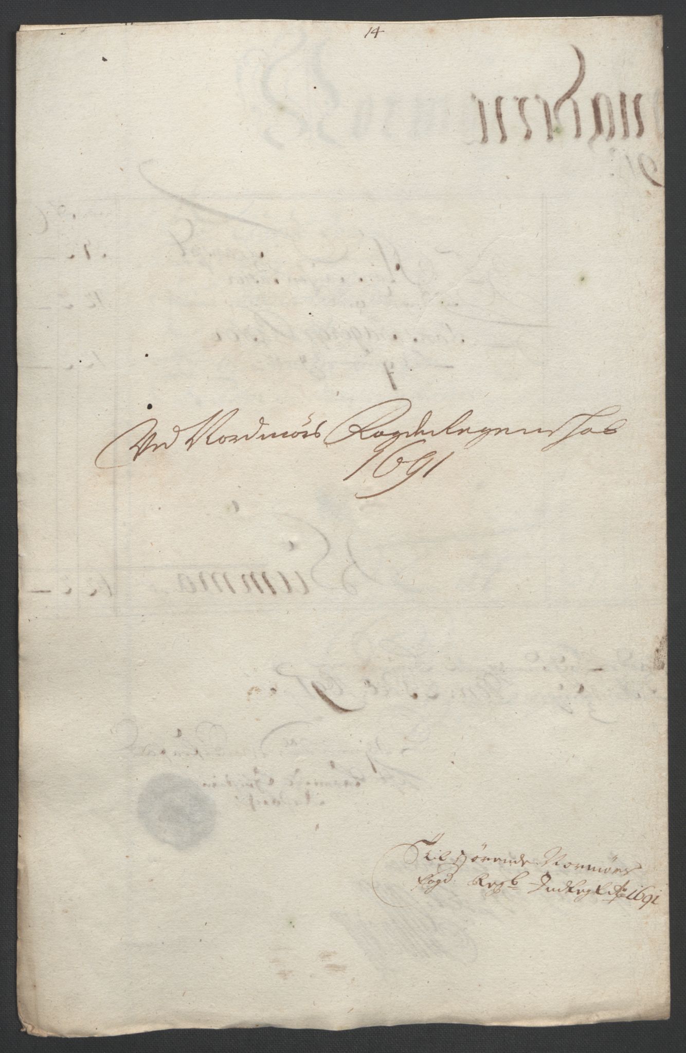 Rentekammeret inntil 1814, Reviderte regnskaper, Fogderegnskap, RA/EA-4092/R56/L3734: Fogderegnskap Nordmøre, 1690-1691, s. 402