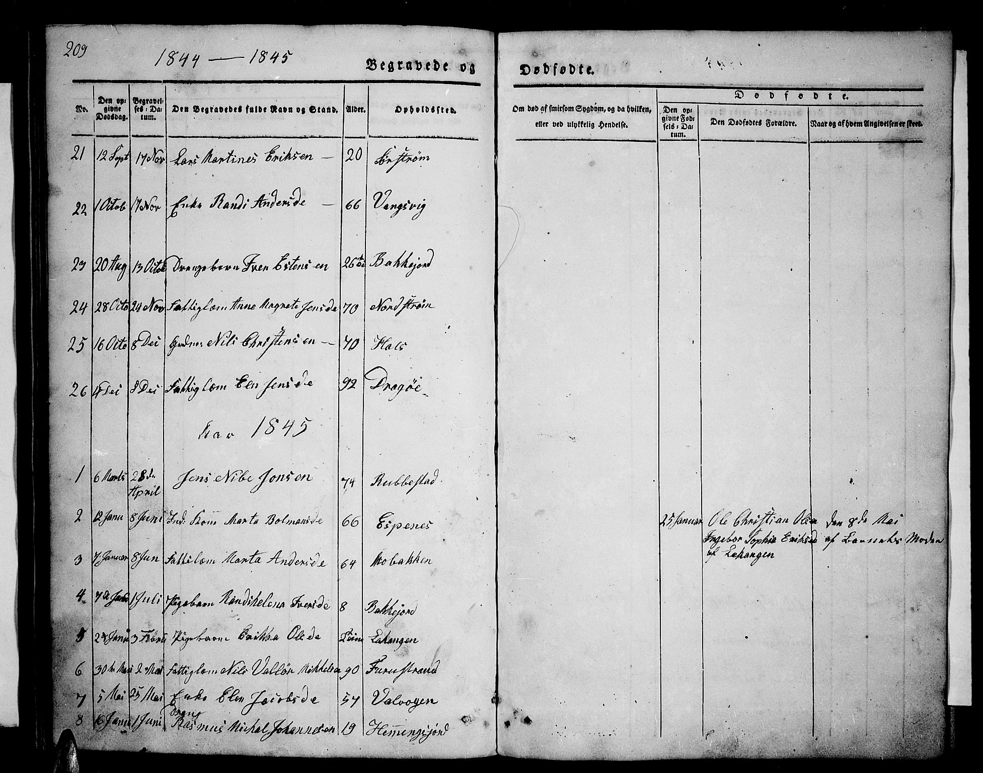 Tranøy sokneprestkontor, AV/SATØ-S-1313/I/Ia/Iab/L0001klokker: Klokkerbok nr. 1, 1835-1853, s. 209