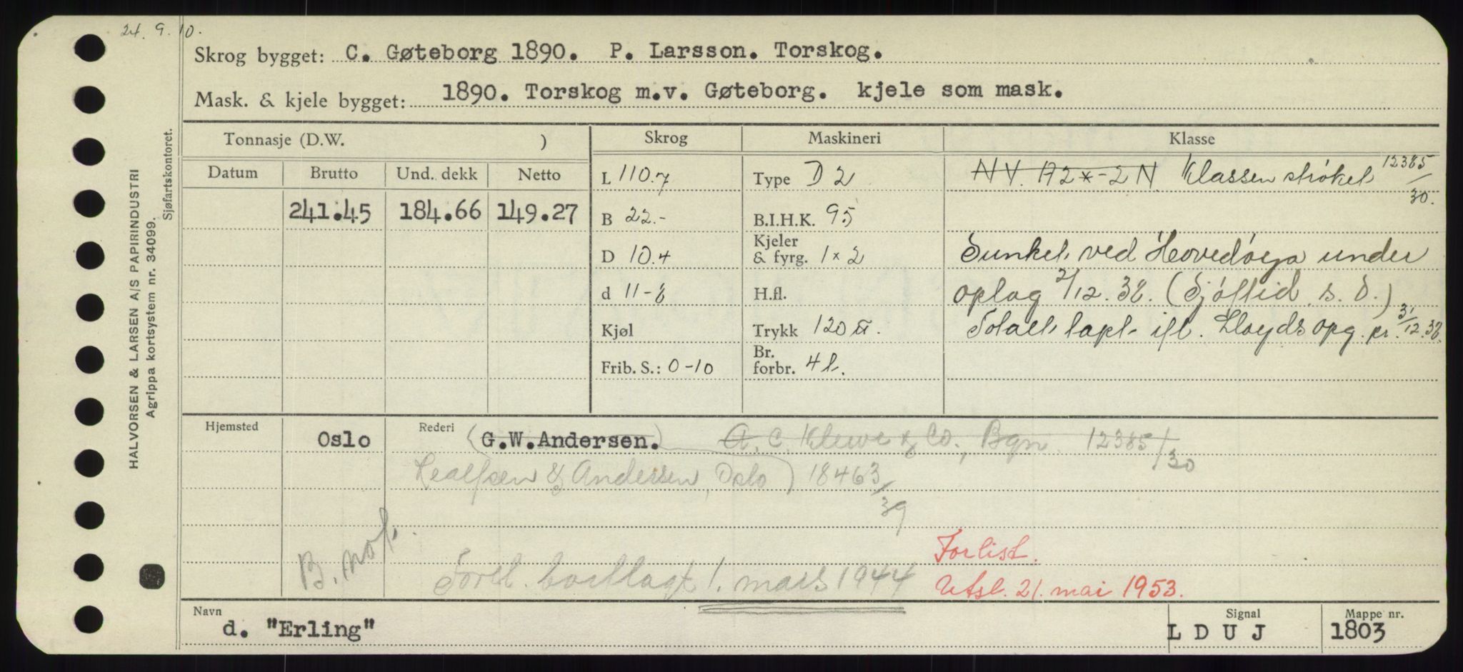 Sjøfartsdirektoratet med forløpere, Skipsmålingen, AV/RA-S-1627/H/Hd/L0009: Fartøy, E, s. 485