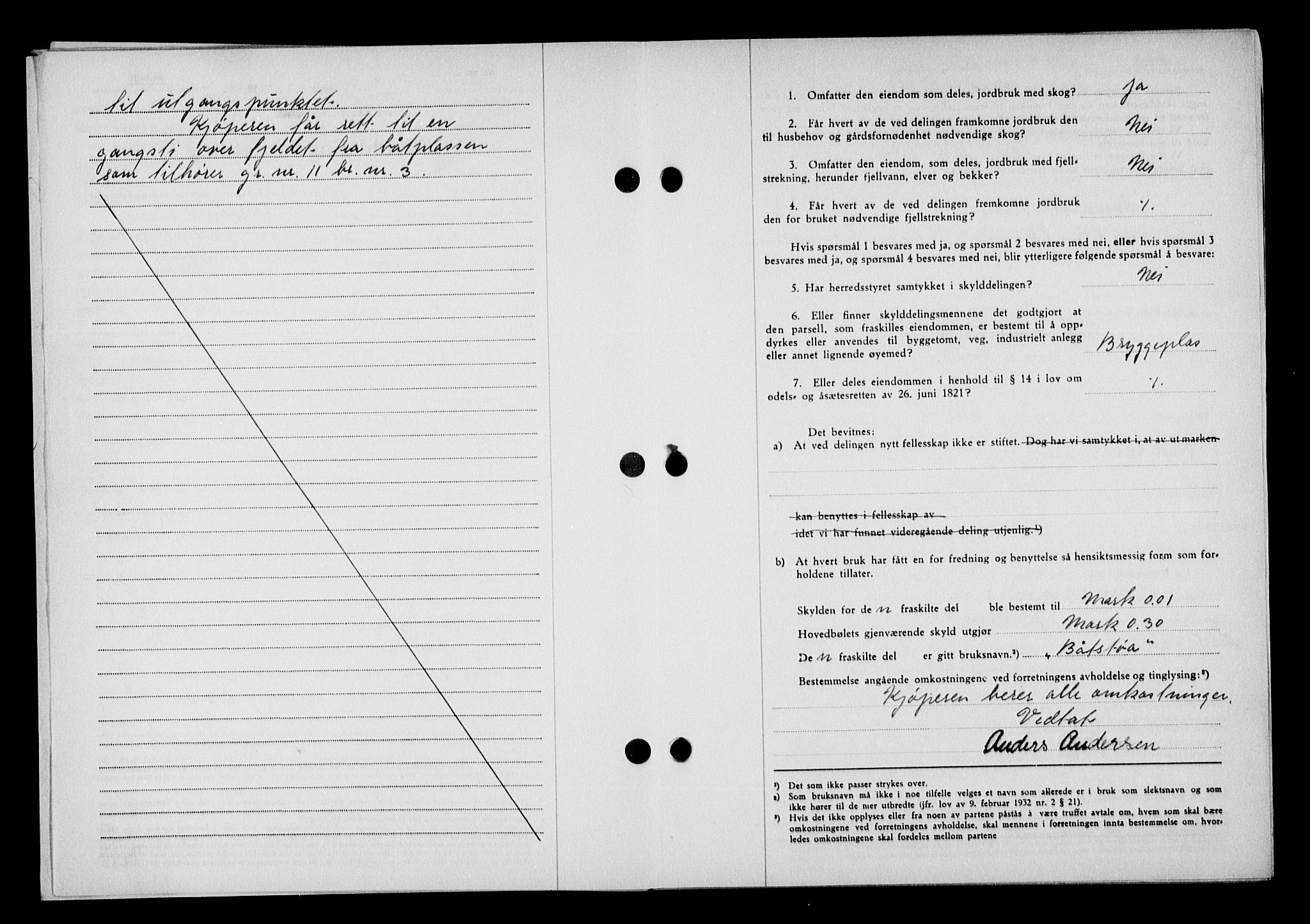 Vestre Nedenes/Sand sorenskriveri, SAK/1221-0010/G/Gb/Gba/L0059: Pantebok nr. A 12, 1949-1950, Dagboknr: 1087/1949