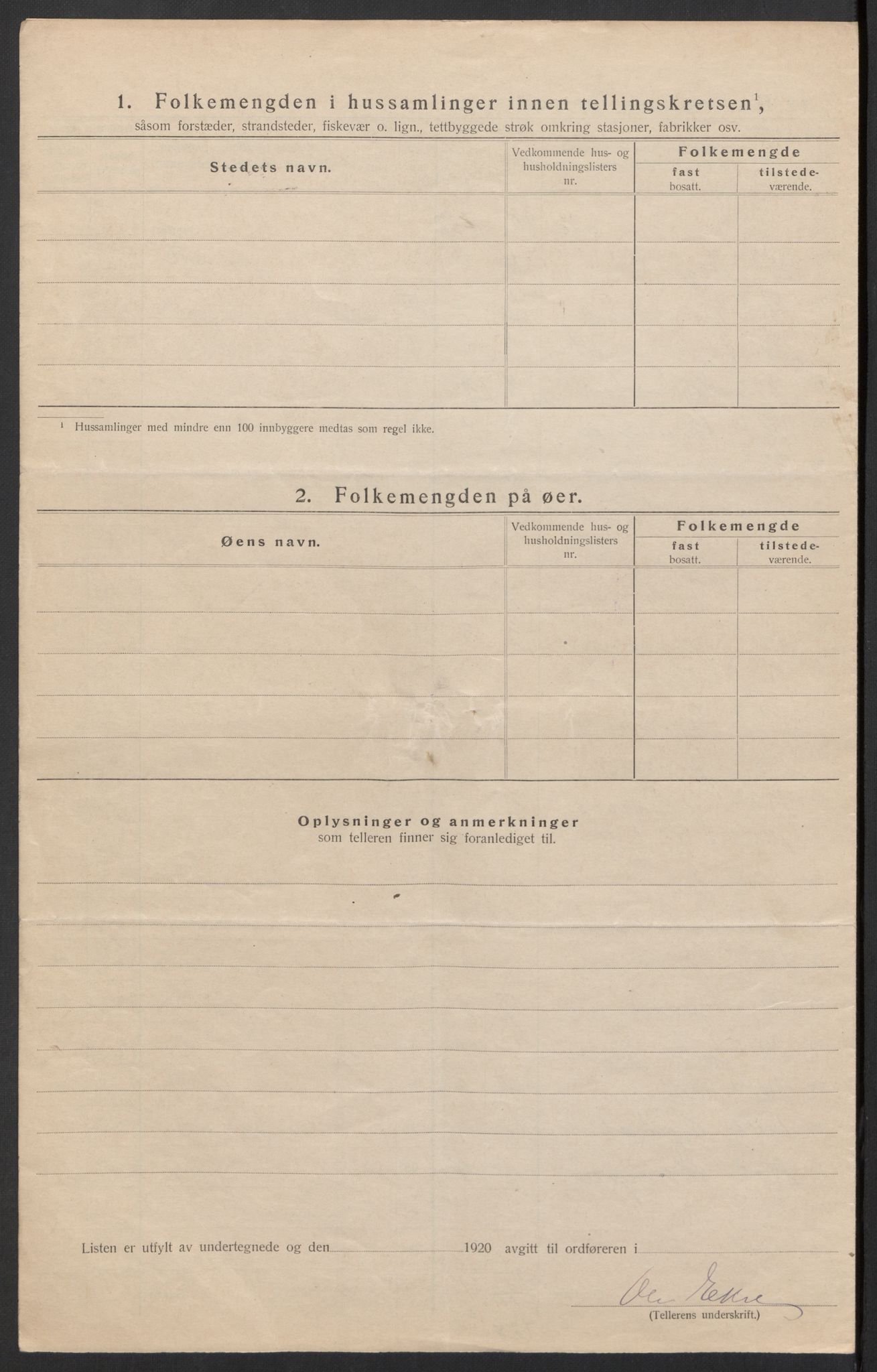 SAH, Folketelling 1920 for 0512 Lesja herred, 1920, s. 33