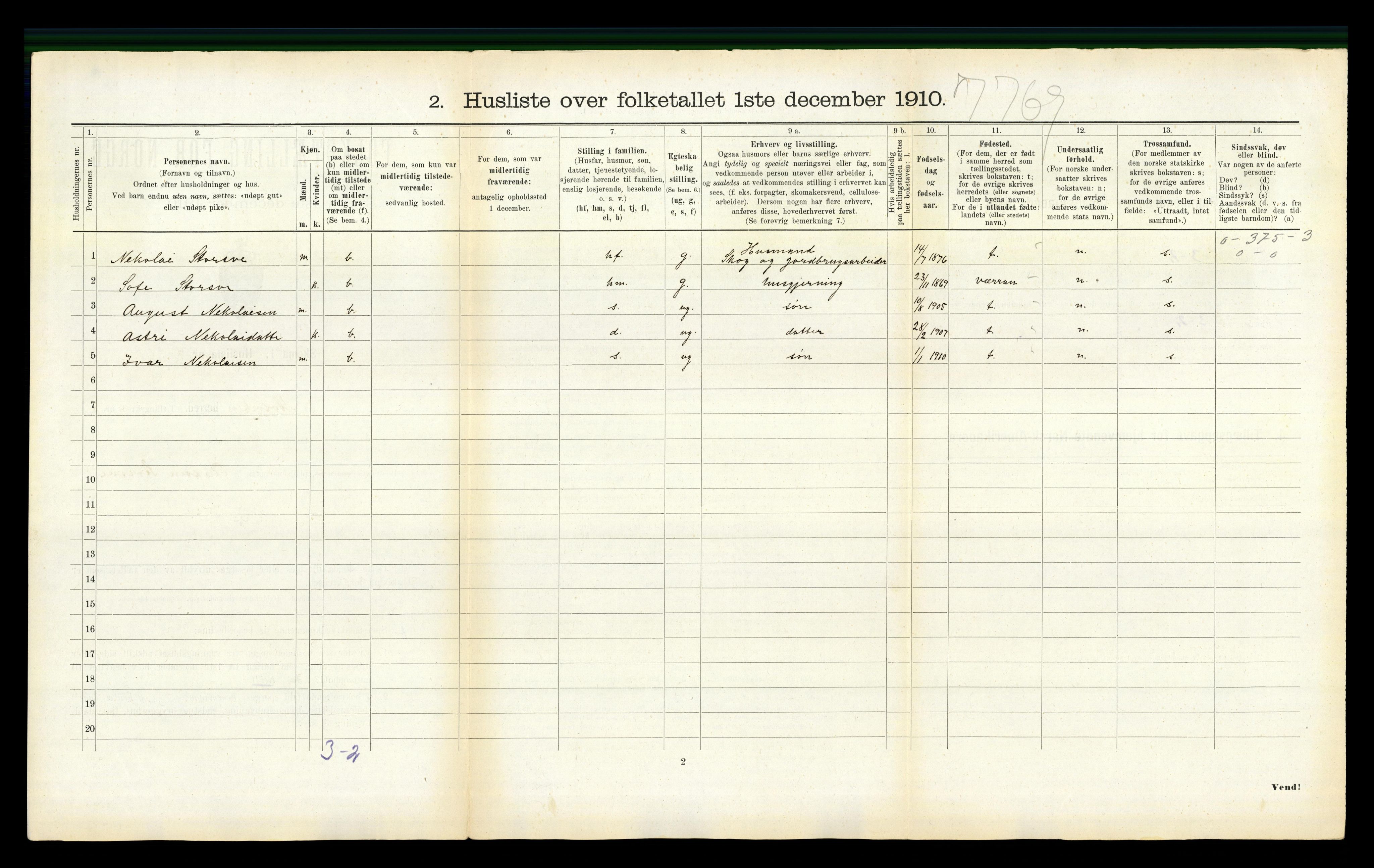 RA, Folketelling 1910 for 1723 Mosvik herred, 1910, s. 145
