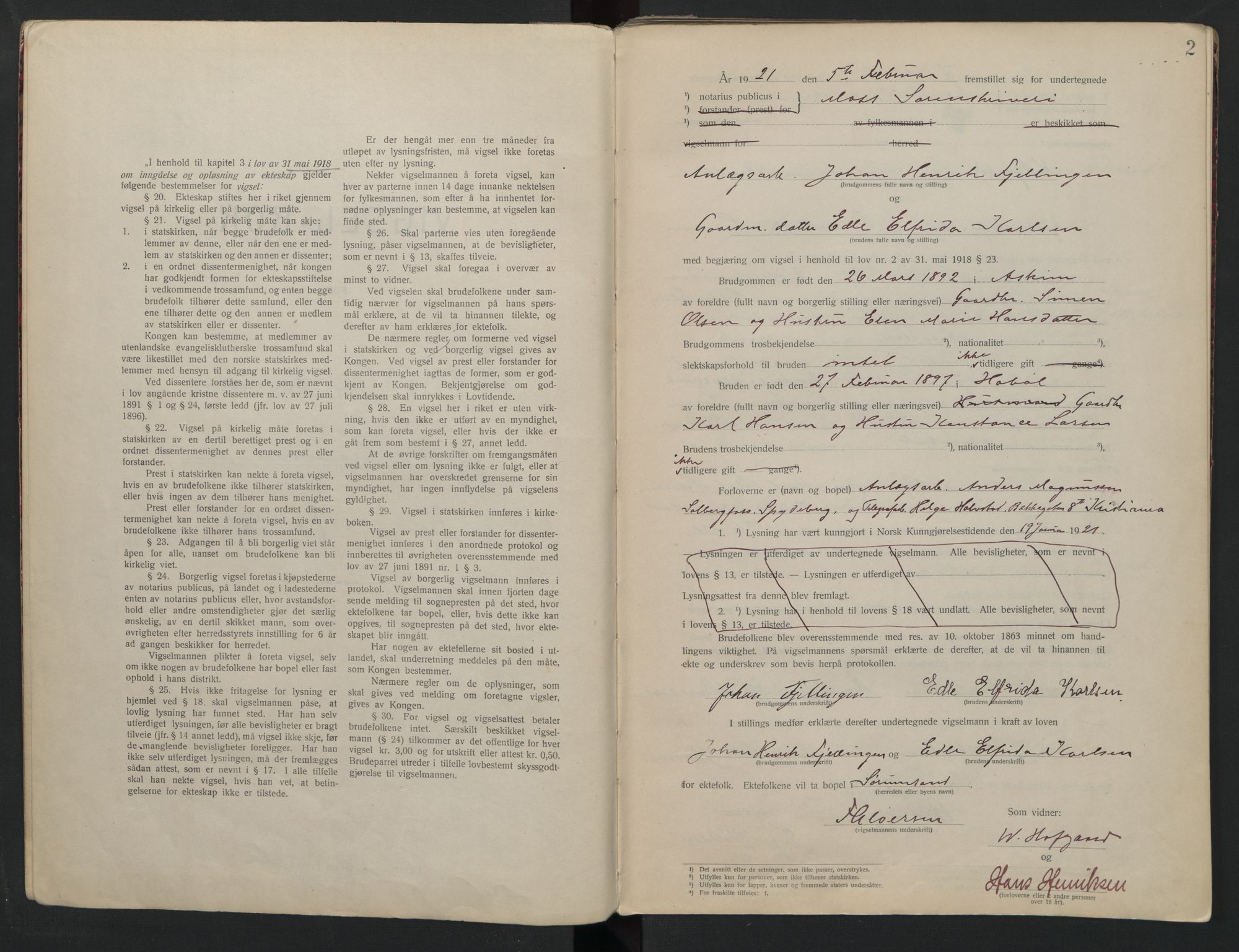 Moss sorenskriveri, AV/SAO-A-10168, 1921-1937, s. 2
