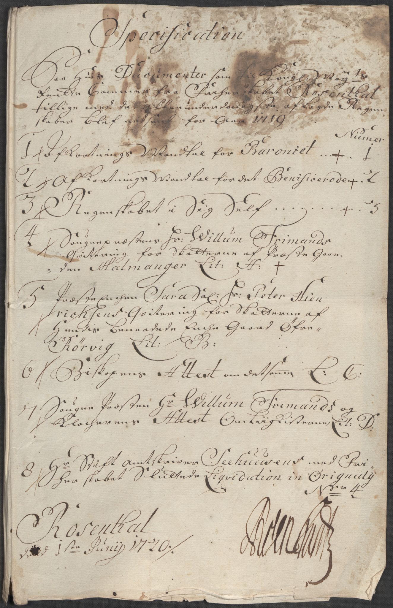 Rentekammeret inntil 1814, Reviderte regnskaper, Fogderegnskap, RA/EA-4092/R49/L3140: Fogderegnskap Rosendal Baroni, 1718-1720, s. 120