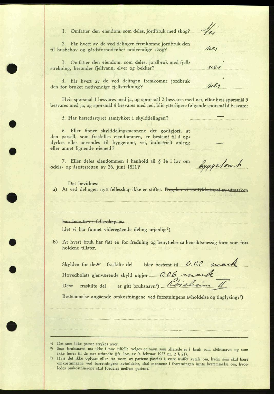 Idd og Marker sorenskriveri, AV/SAO-A-10283/G/Gb/Gbb/L0004: Pantebok nr. A4, 1940-1941, Dagboknr: 1223/1941