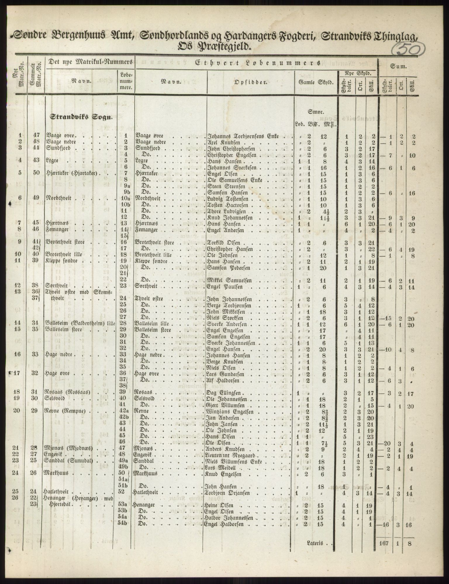 Andre publikasjoner, PUBL/PUBL-999/0002/0011: Bind 11 - Søndre Bergenhus amt: Sunnhordland og Hardanger fogderi, Stamhuset Rosendals gods og Lyse klosters gods, 1838, s. 85