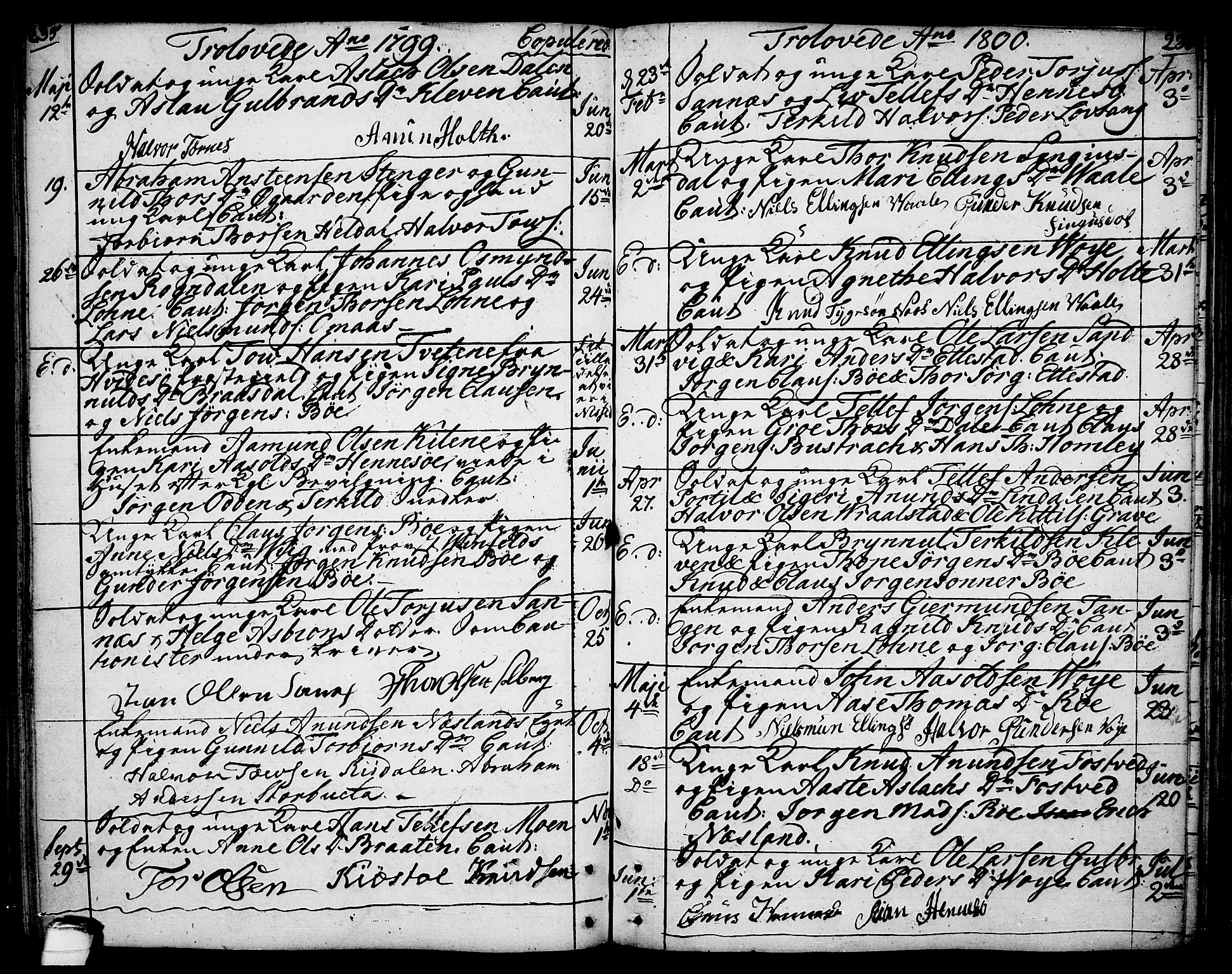 Drangedal kirkebøker, AV/SAKO-A-258/F/Fa/L0003: Ministerialbok nr. 3, 1768-1814, s. 235-236