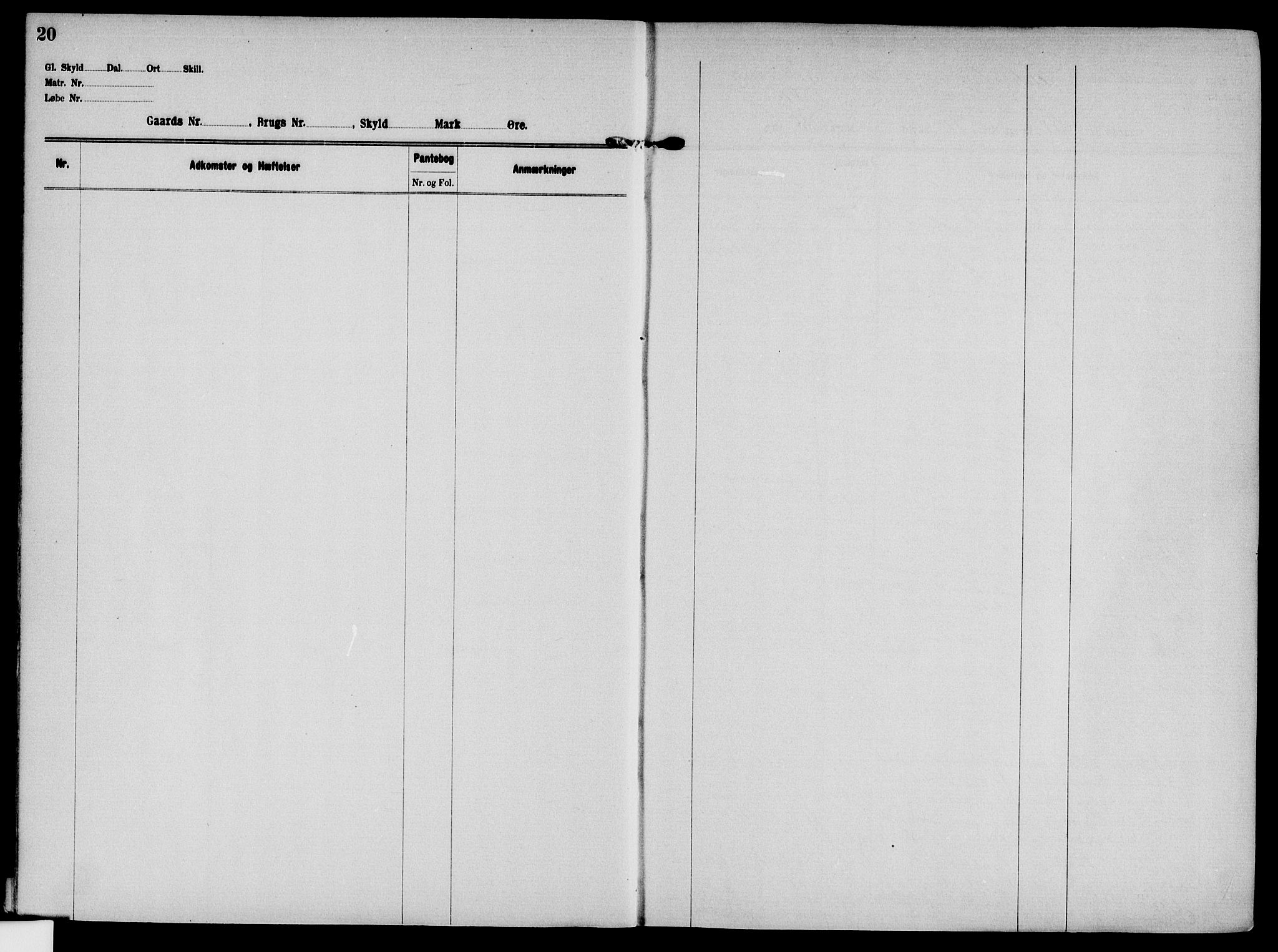 Solør tingrett, AV/SAH-TING-008/H/Ha/Hak/L0004: Panteregister nr. IV, 1900-1935, s. 20