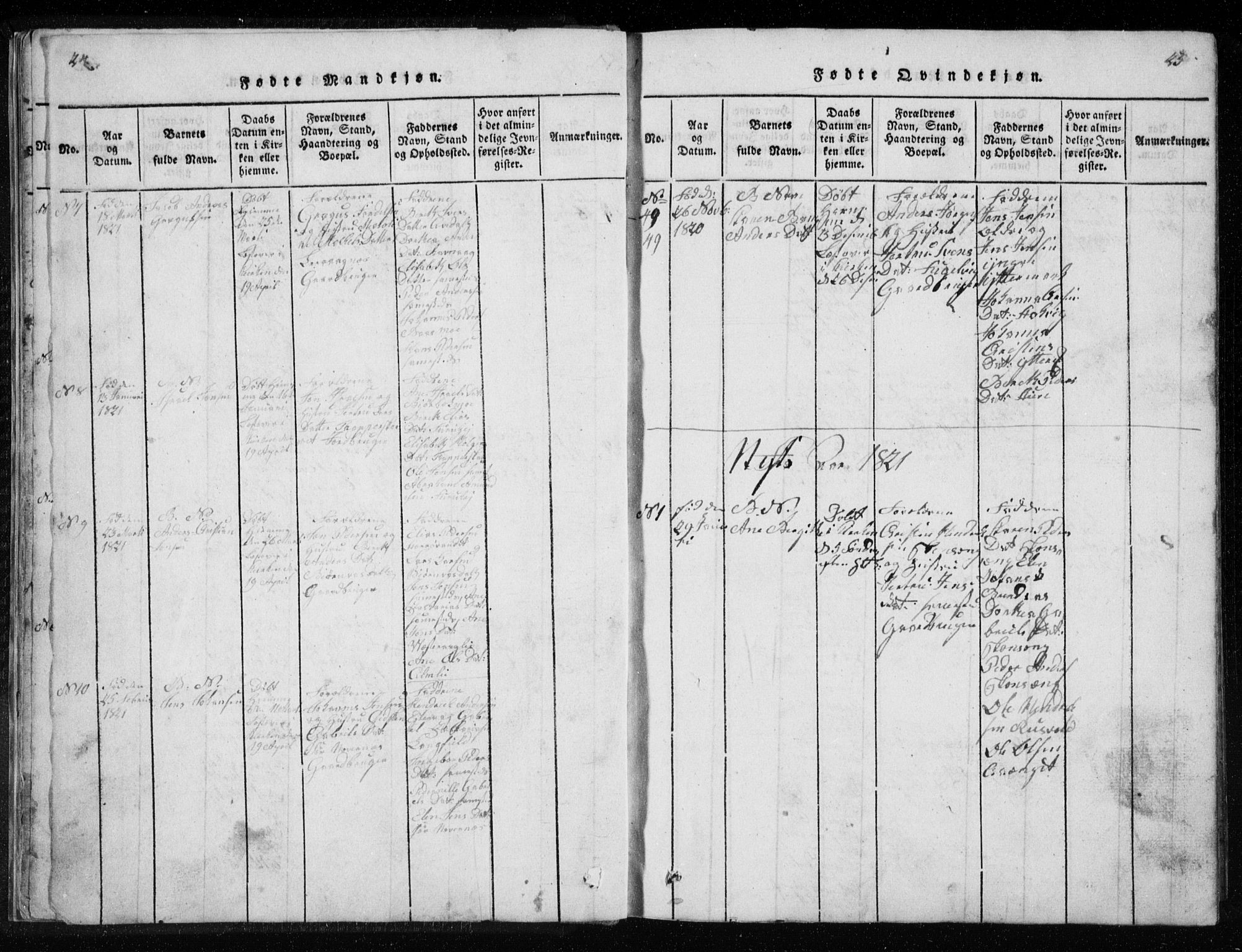 Ministerialprotokoller, klokkerbøker og fødselsregistre - Nordland, AV/SAT-A-1459/827/L0412: Klokkerbok nr. 827C01, 1820-1841, s. 24-25