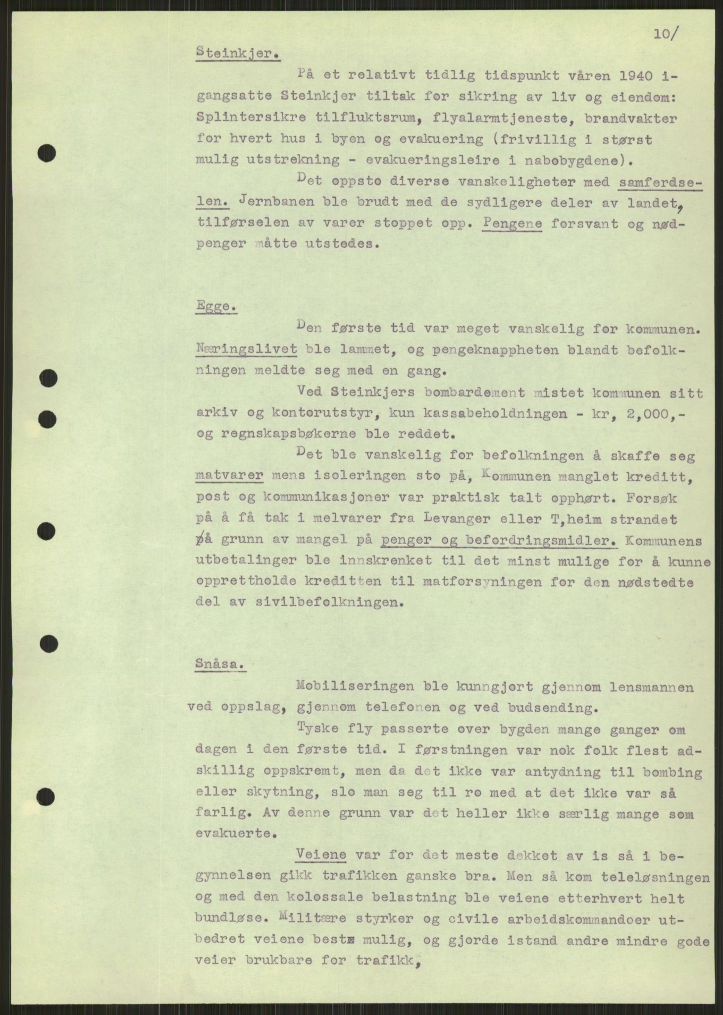 Forsvaret, Forsvarets krigshistoriske avdeling, AV/RA-RAFA-2017/Y/Ya/L0016: II-C-11-31 - Fylkesmenn.  Rapporter om krigsbegivenhetene 1940., 1940, s. 370