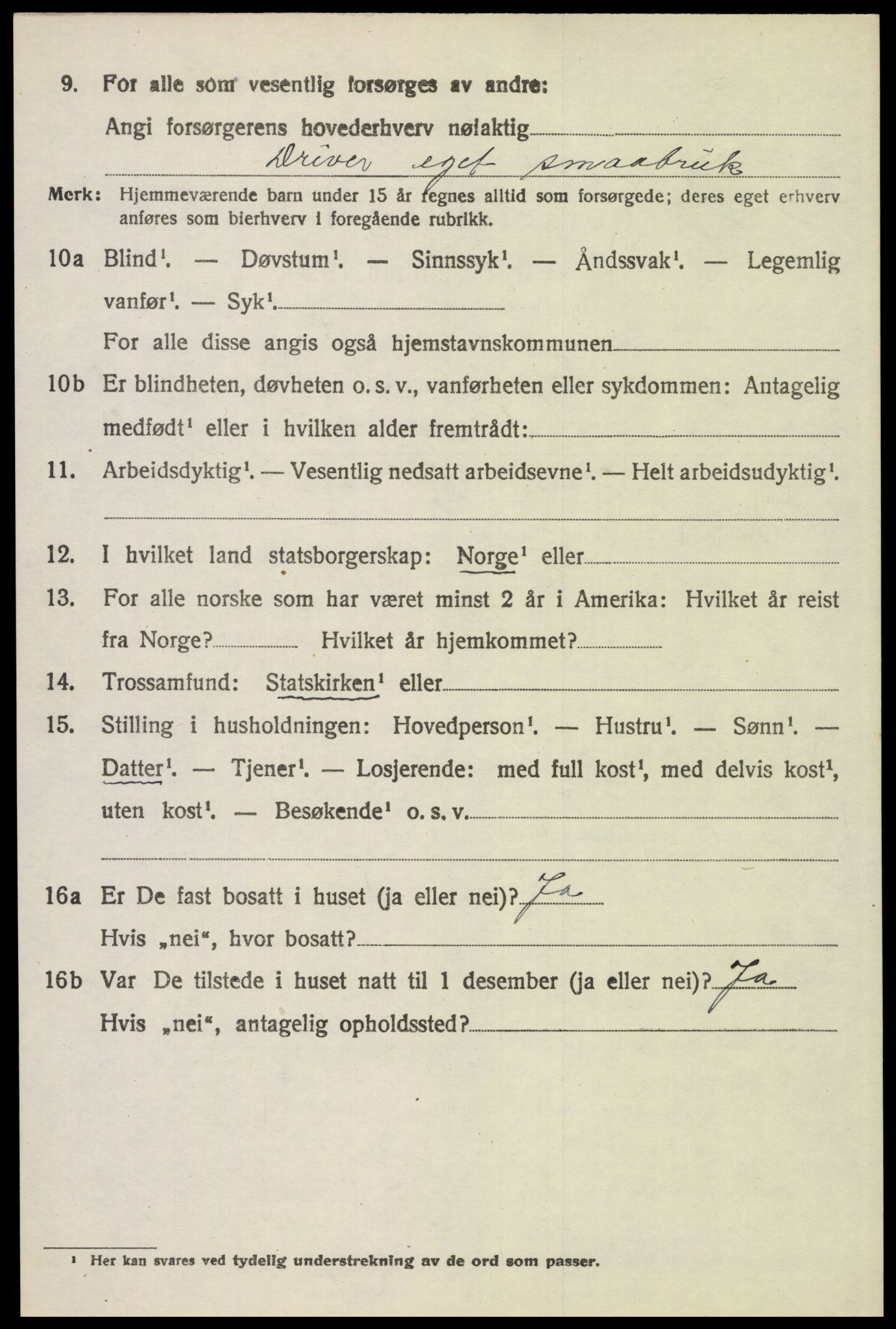 SAH, Folketelling 1920 for 0428 Trysil herred, 1920, s. 6620