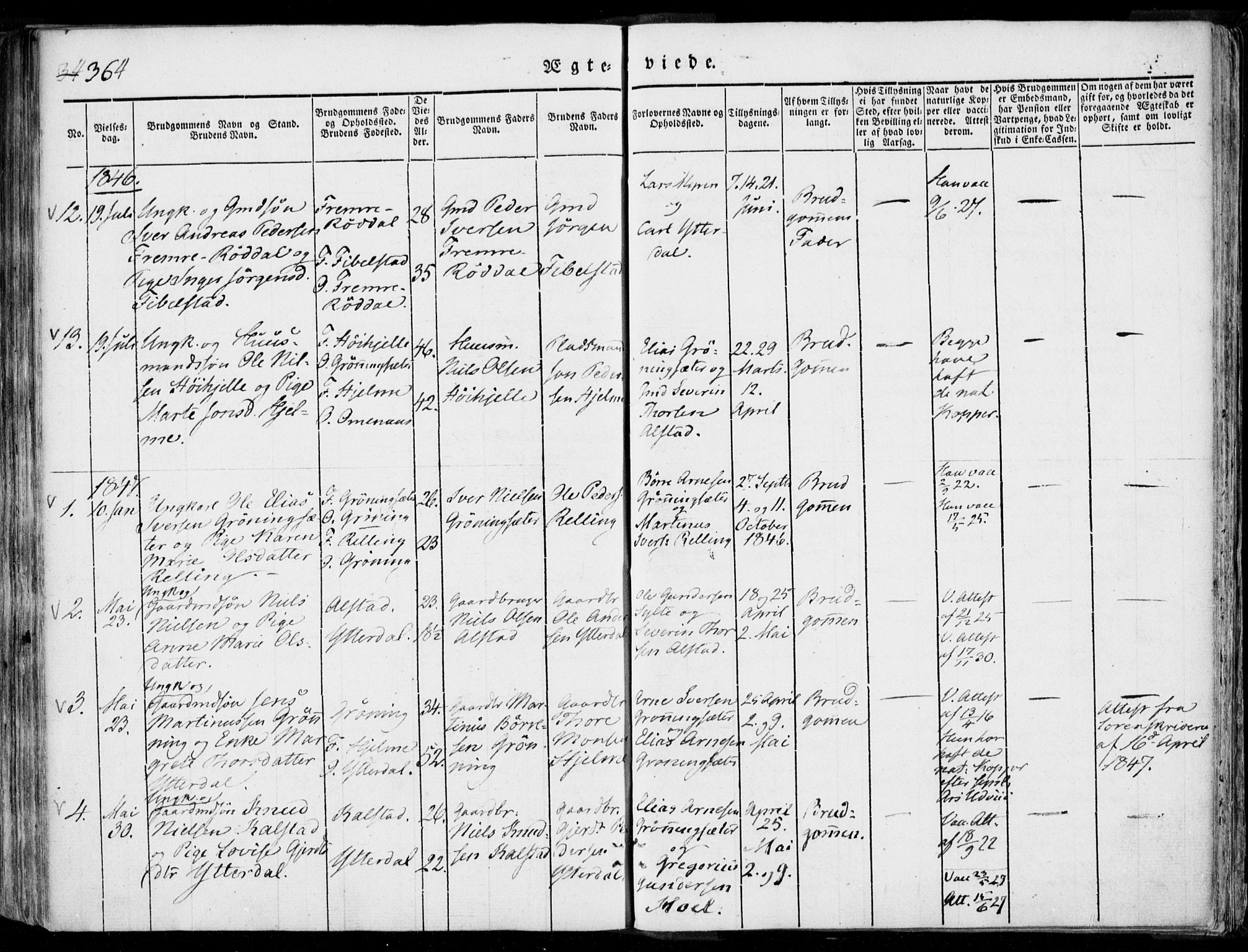 Ministerialprotokoller, klokkerbøker og fødselsregistre - Møre og Romsdal, AV/SAT-A-1454/519/L0248: Ministerialbok nr. 519A07, 1829-1860, s. 364