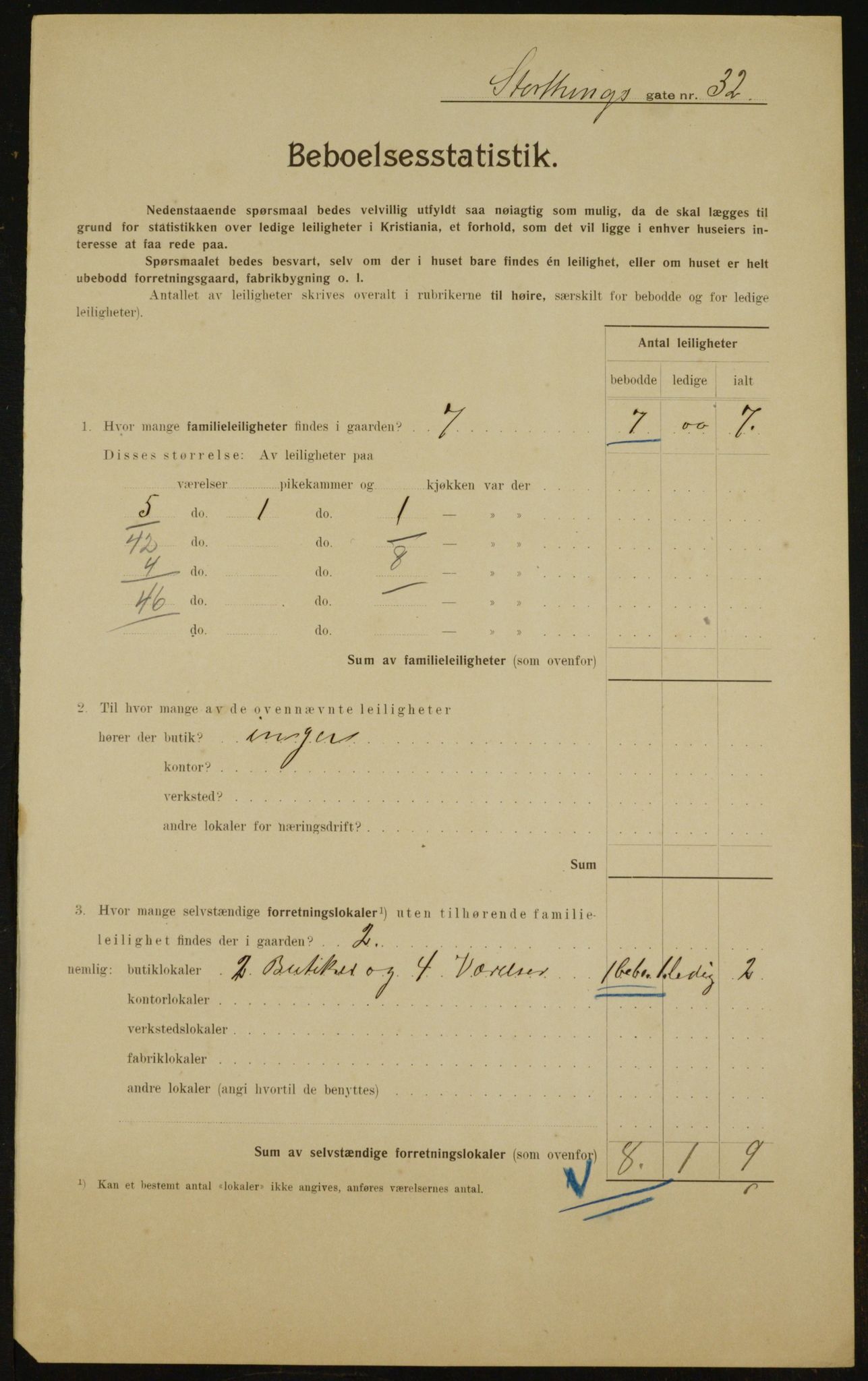 OBA, Kommunal folketelling 1.2.1910 for Kristiania, 1910, s. 98406