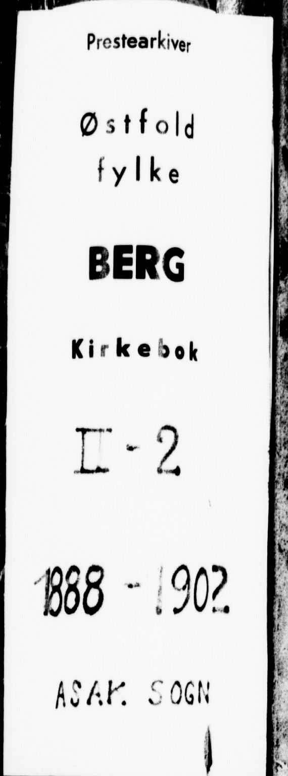 Berg prestekontor Kirkebøker, SAO/A-10902/F/Fb/L0002: Ministerialbok nr. II 2, 1888-1902