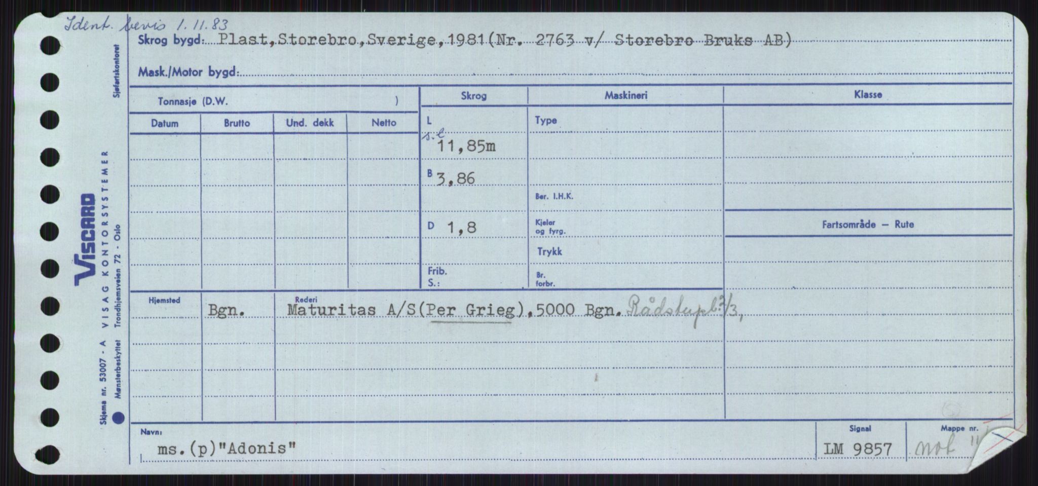 Sjøfartsdirektoratet med forløpere, Skipsmålingen, RA/S-1627/H/Ha/L0001/0001: Fartøy, A-Eig / Fartøy A-Bjøn, s. 25