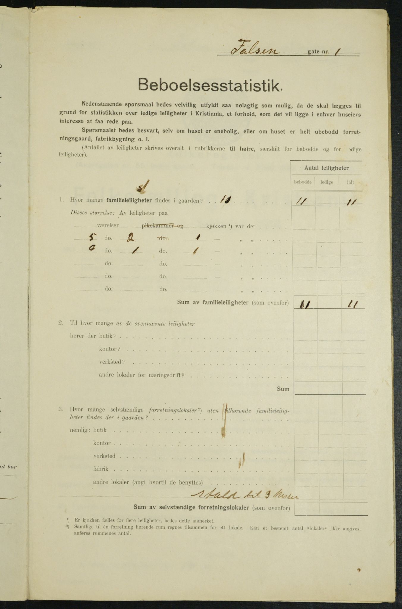 OBA, Kommunal folketelling 1.2.1914 for Kristiania, 1914, s. 23409