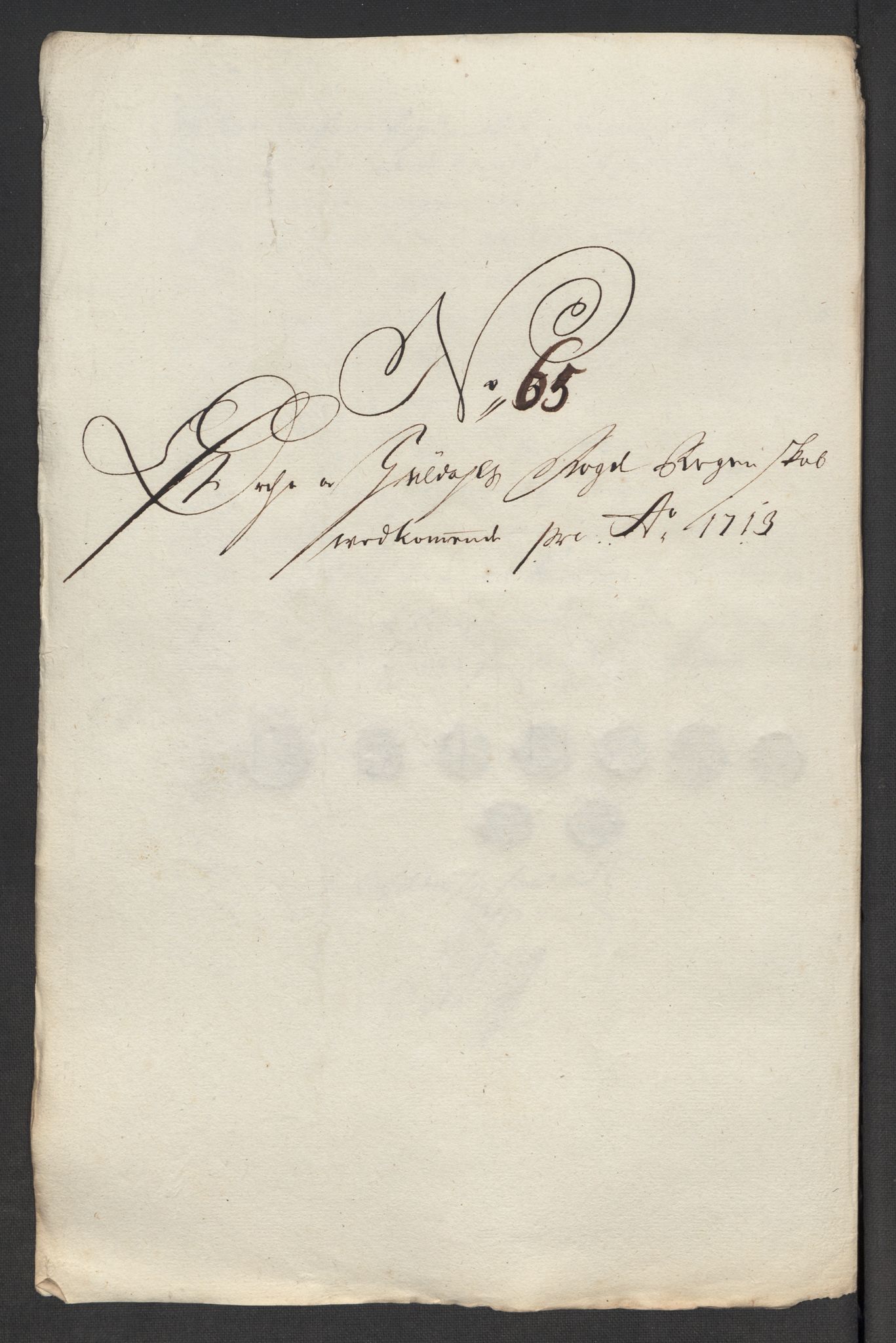 Rentekammeret inntil 1814, Reviderte regnskaper, Fogderegnskap, AV/RA-EA-4092/R60/L3964: Fogderegnskap Orkdal og Gauldal, 1713, s. 511