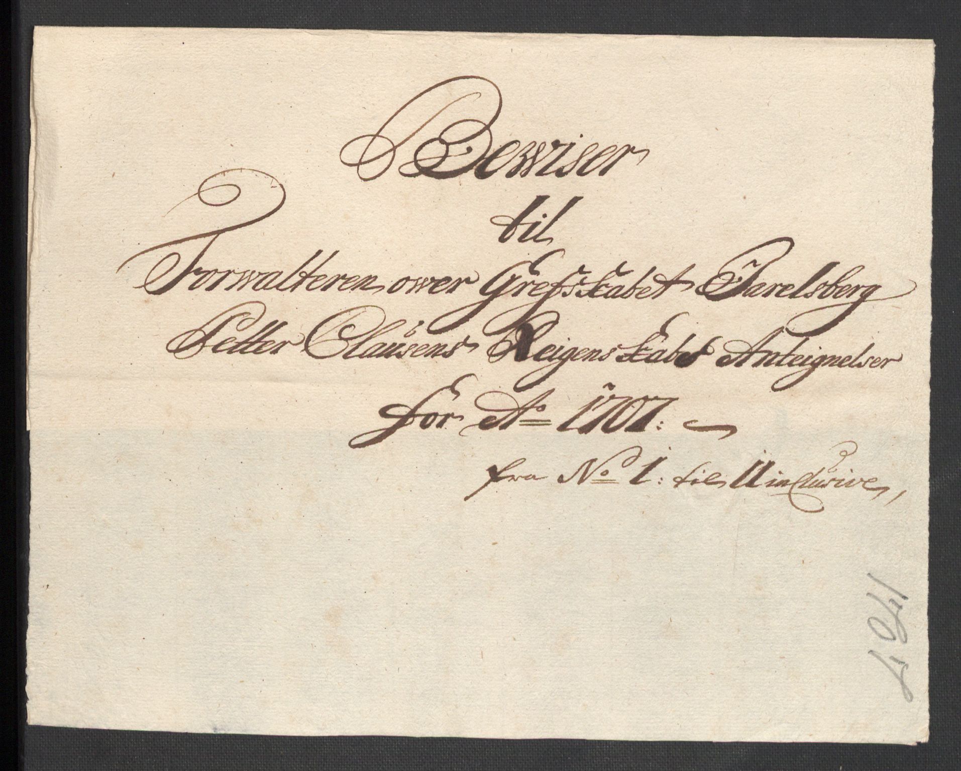 Rentekammeret inntil 1814, Reviderte regnskaper, Fogderegnskap, RA/EA-4092/R32/L1872: Fogderegnskap Jarlsberg grevskap, 1706-1707, s. 514