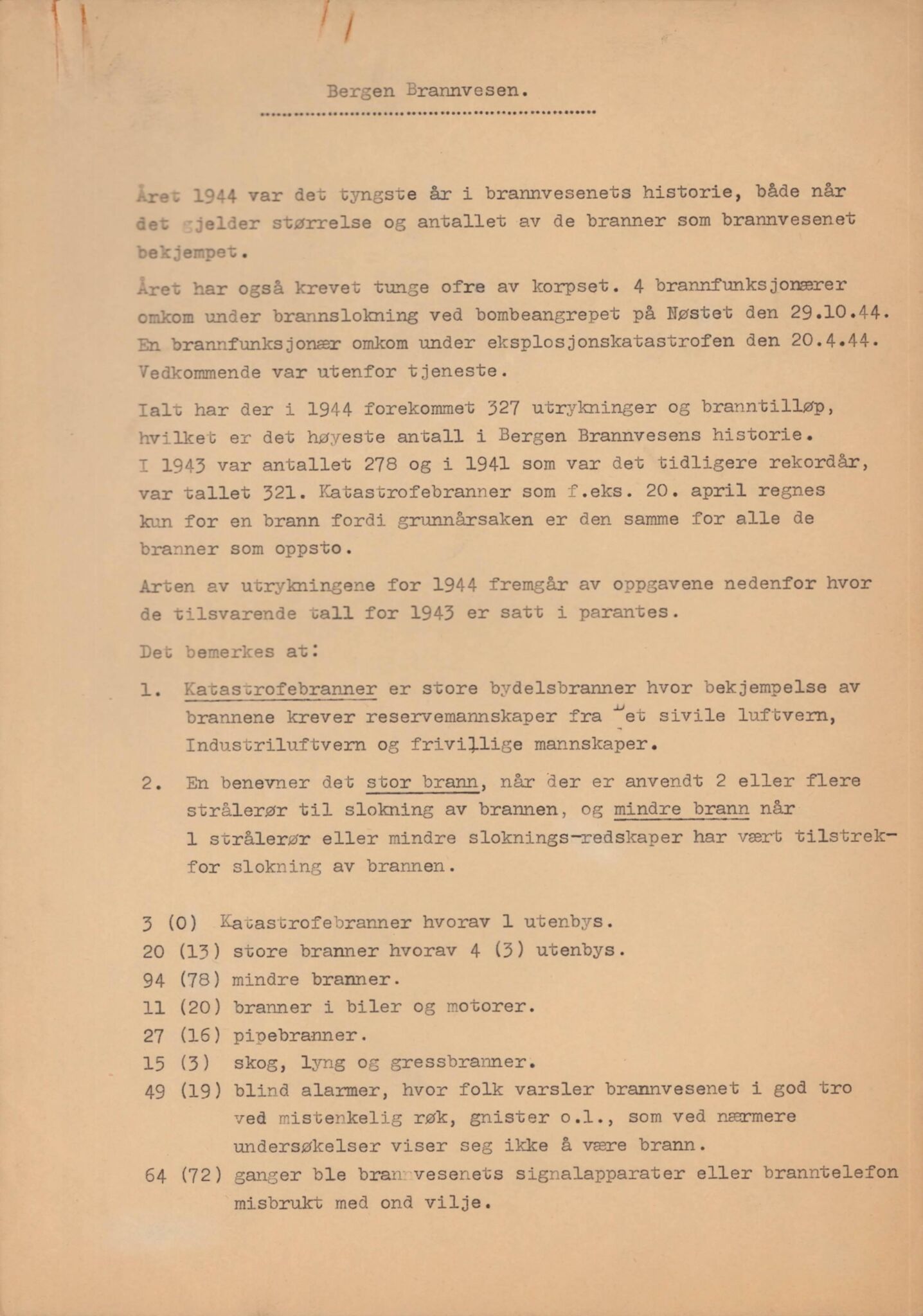 Bergen kommune. Brannvesenet (1863-1971), BBA/A-1181/X/Xa/L0026: Årsberetning, 1931-1974, s. 7