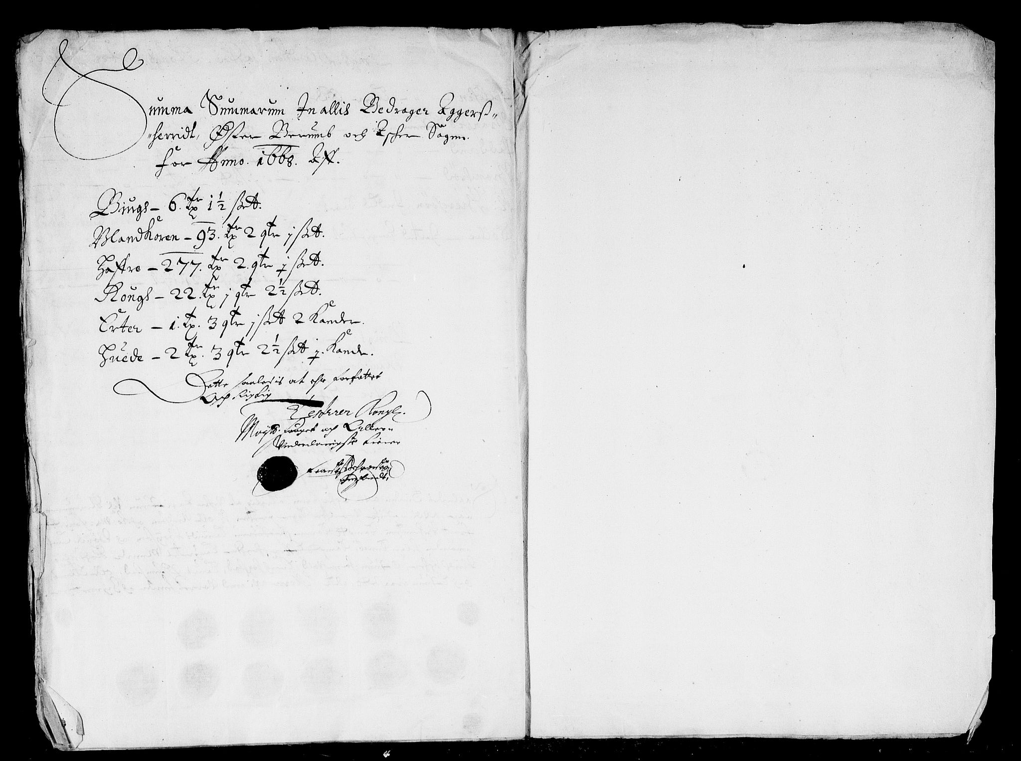 Rentekammeret inntil 1814, Reviderte regnskaper, Stiftamtstueregnskaper, Landkommissariatet på Akershus og Akershus stiftamt, AV/RA-EA-5869/R/Rb/L0054: Akershus stiftamt, 1668