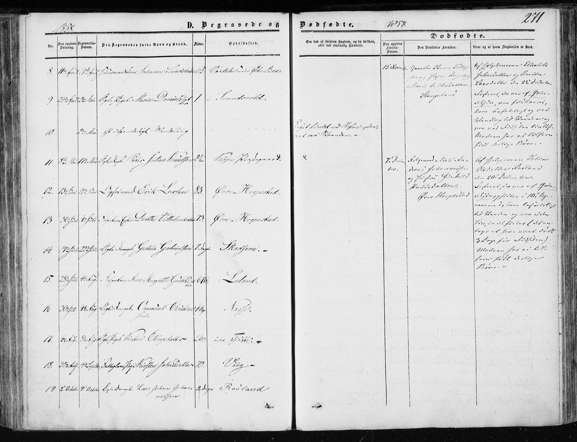 Klepp sokneprestkontor, AV/SAST-A-101803/001/3/30BA/L0005: Ministerialbok nr. A 5, 1853-1870, s. 271