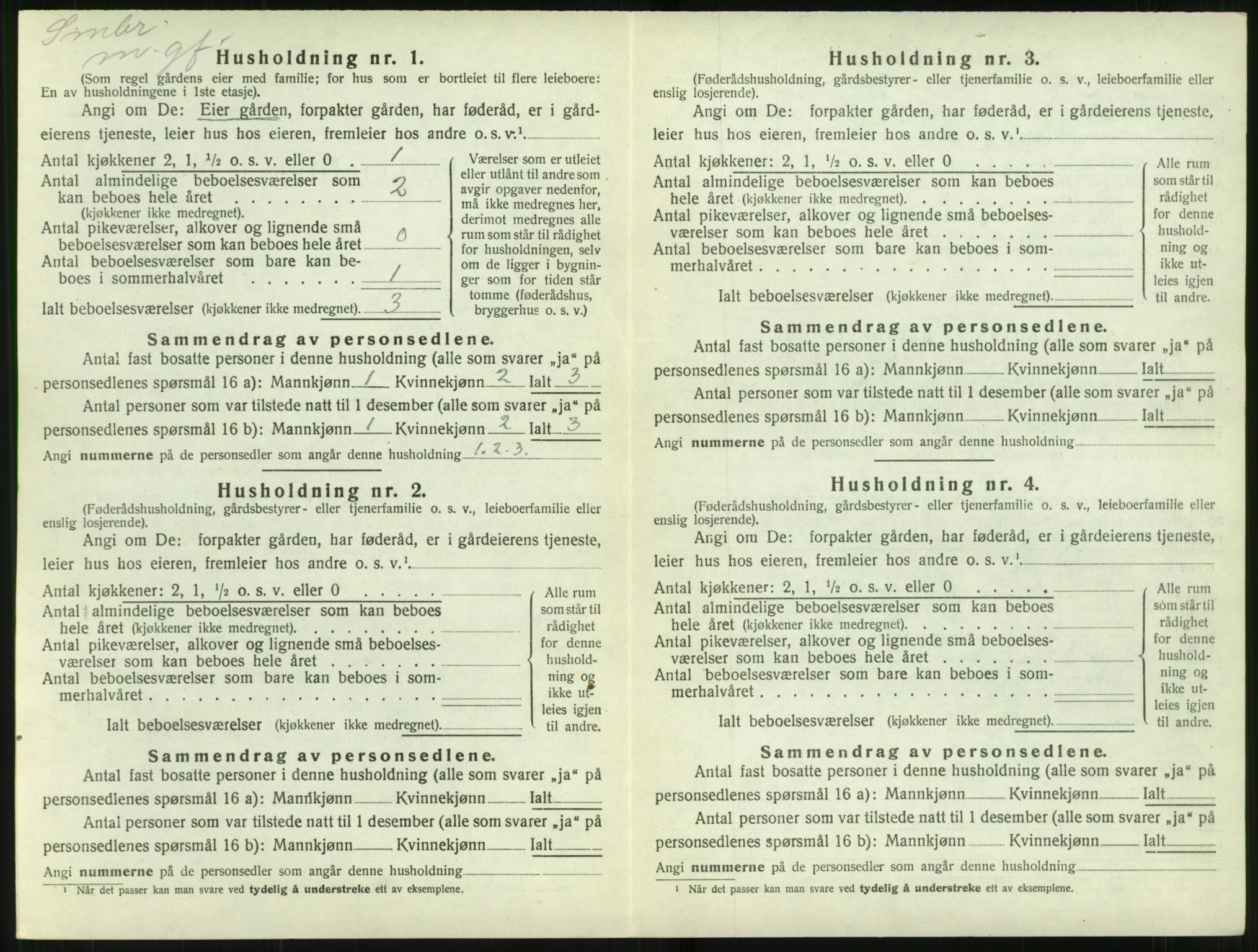 SAT, Folketelling 1920 for 1525 Stranda herred, 1920, s. 500