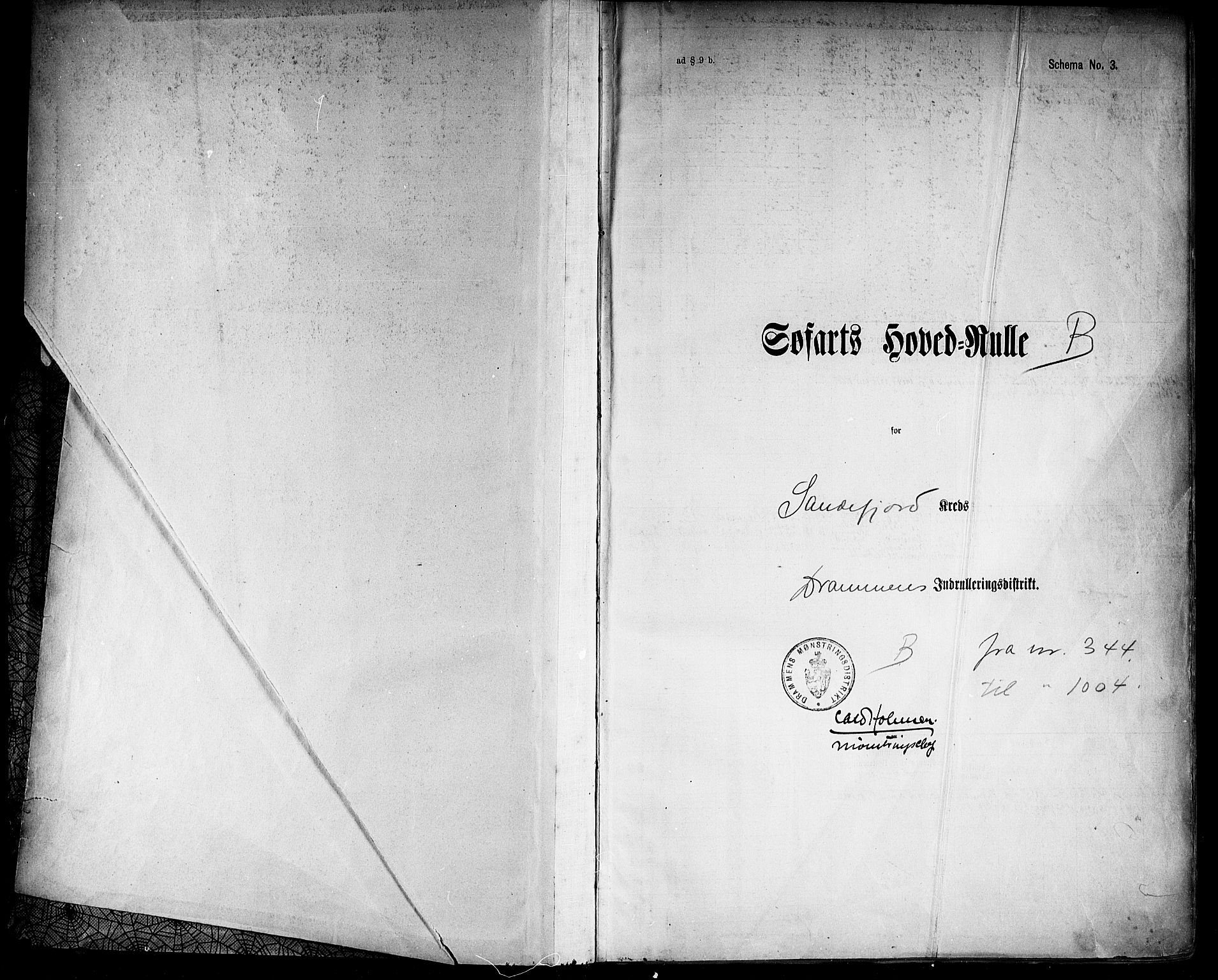 Sandefjord innrulleringskontor, AV/SAKO-A-788/F/Fc/L0006: Maskinist- og fyrbøterrulle, 1913, s. 2