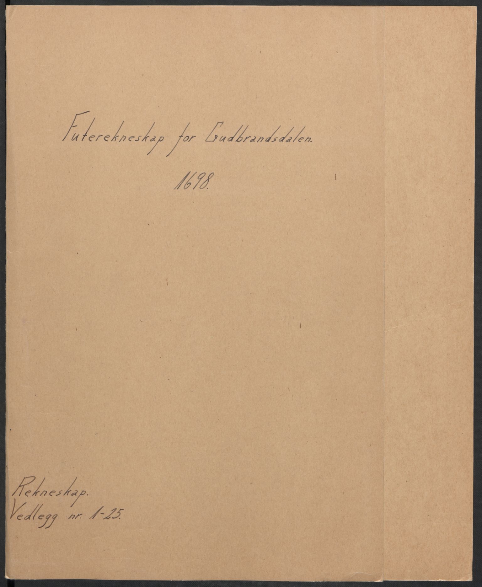 Rentekammeret inntil 1814, Reviderte regnskaper, Fogderegnskap, AV/RA-EA-4092/R17/L1171: Fogderegnskap Gudbrandsdal, 1698, s. 2
