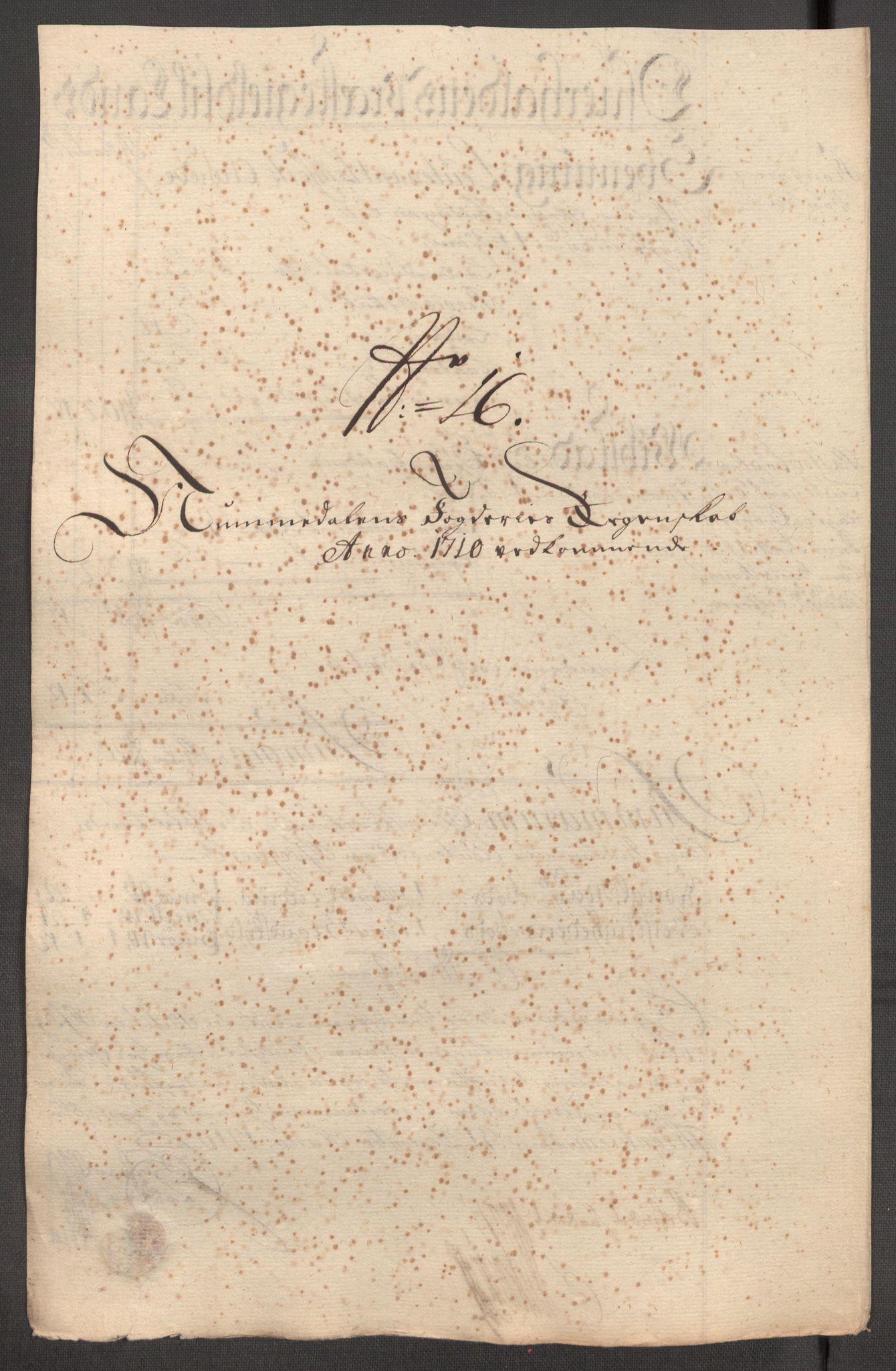 Rentekammeret inntil 1814, Reviderte regnskaper, Fogderegnskap, AV/RA-EA-4092/R64/L4431: Fogderegnskap Namdal, 1709-1710, s. 424