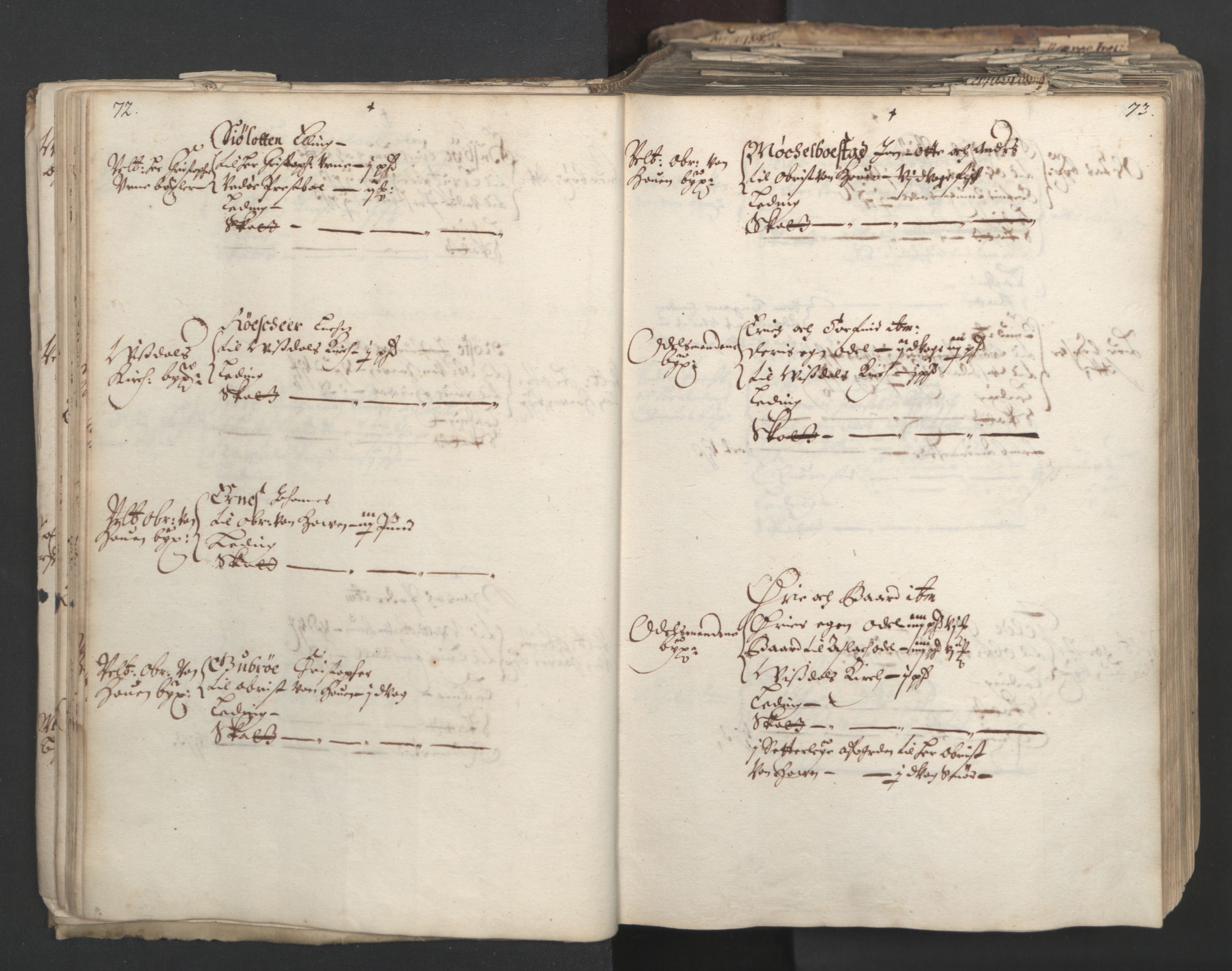 Rentekammeret inntil 1814, Realistisk ordnet avdeling, RA/EA-4070/L/L0028: Trondheim lagdømme:, 1661, s. 72-73