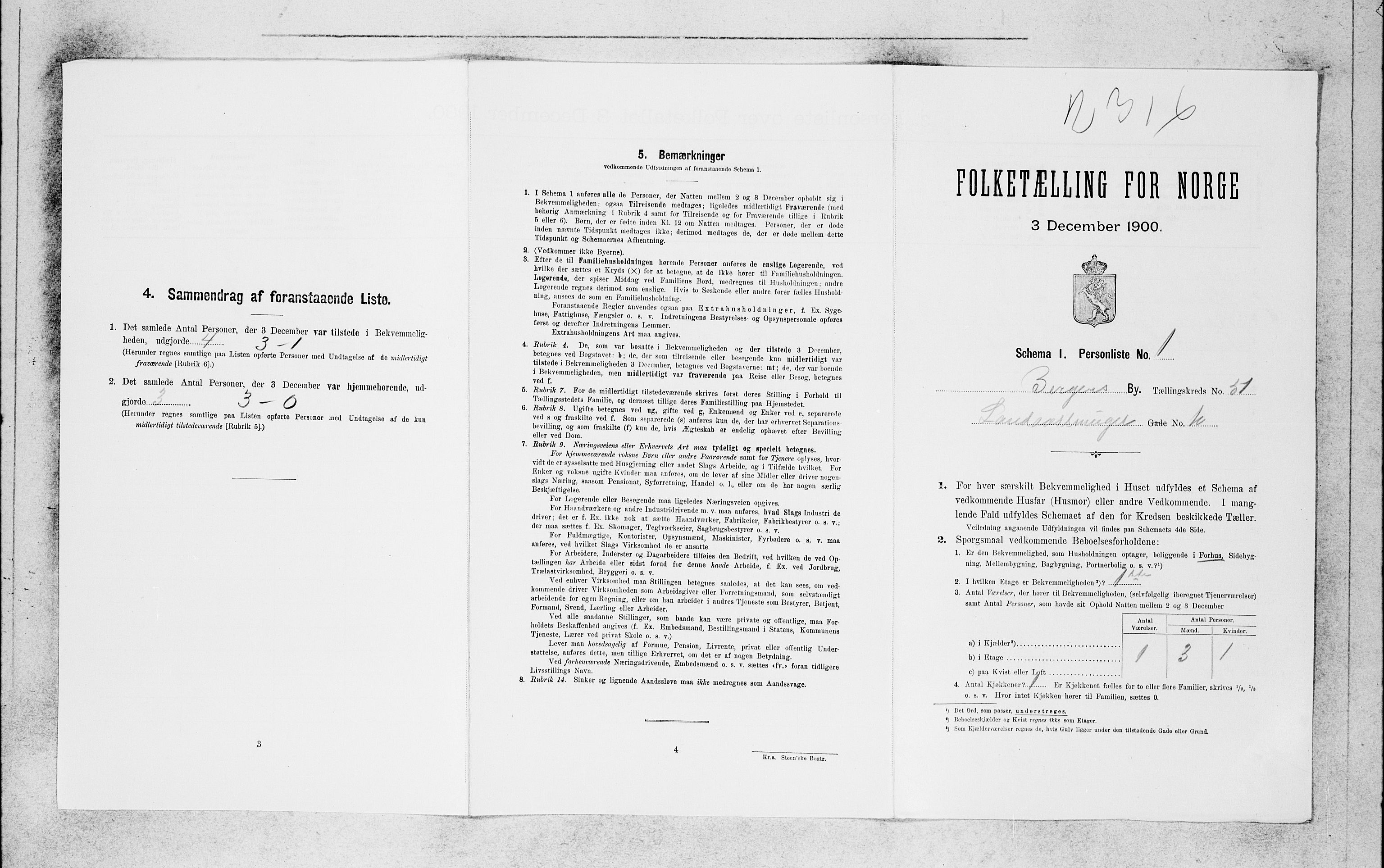 SAB, Folketelling 1900 for 1301 Bergen kjøpstad, 1900, s. 10186