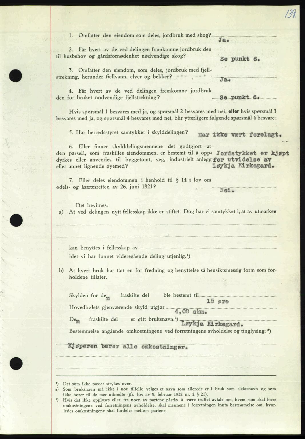 Nordmøre sorenskriveri, AV/SAT-A-4132/1/2/2Ca: Pantebok nr. A106, 1947-1947, Dagboknr: 2164/1947