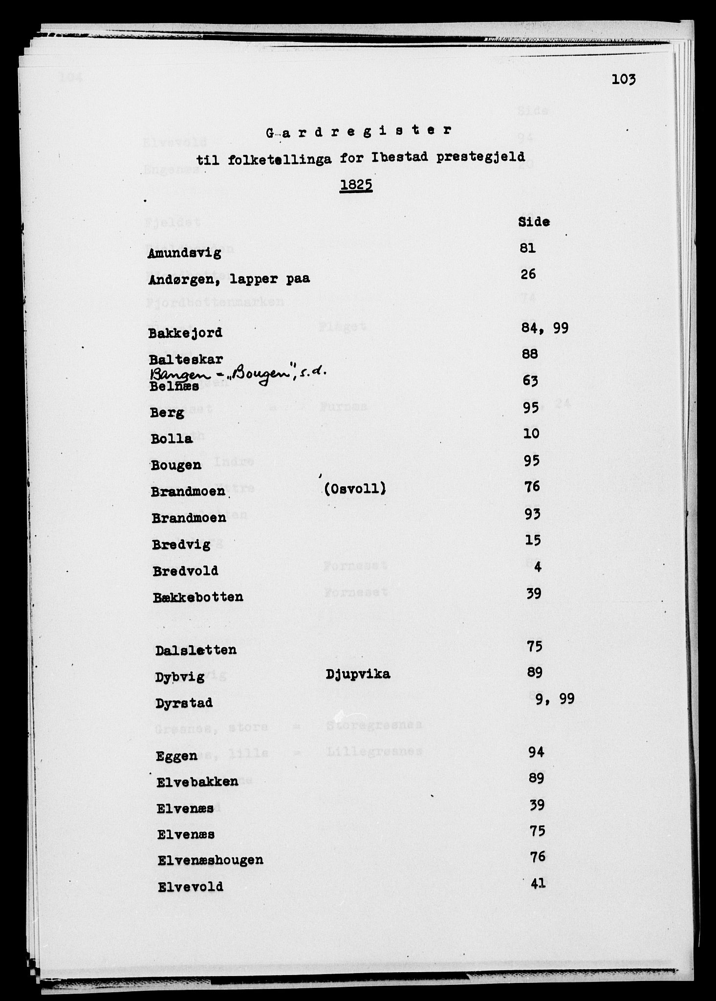 , Folketelling 1825 for 1917P Ibestad prestegjeld, 1825, s. 103