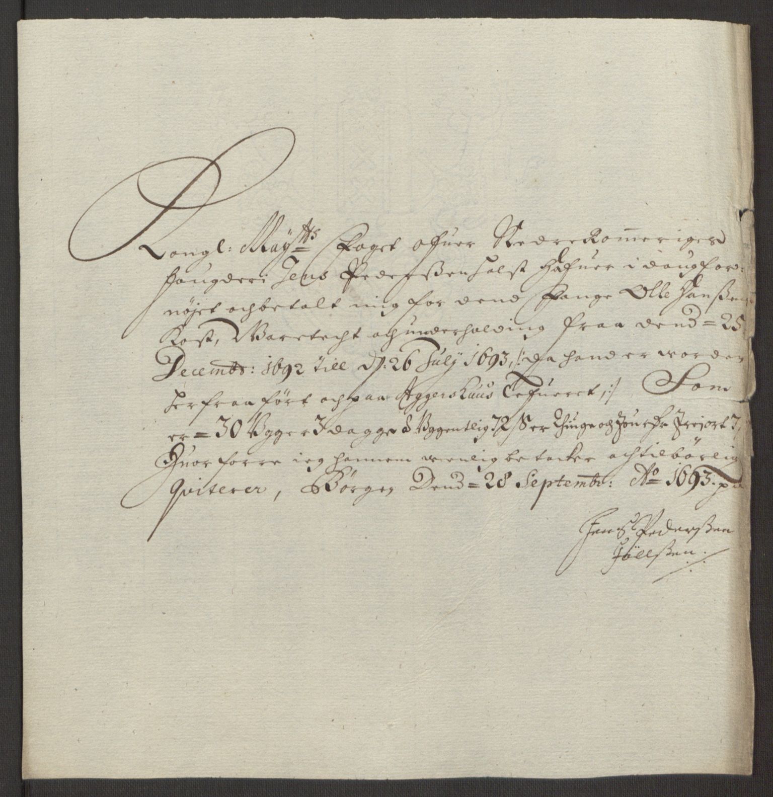 Rentekammeret inntil 1814, Reviderte regnskaper, Fogderegnskap, RA/EA-4092/R11/L0578: Fogderegnskap Nedre Romerike, 1693, s. 235