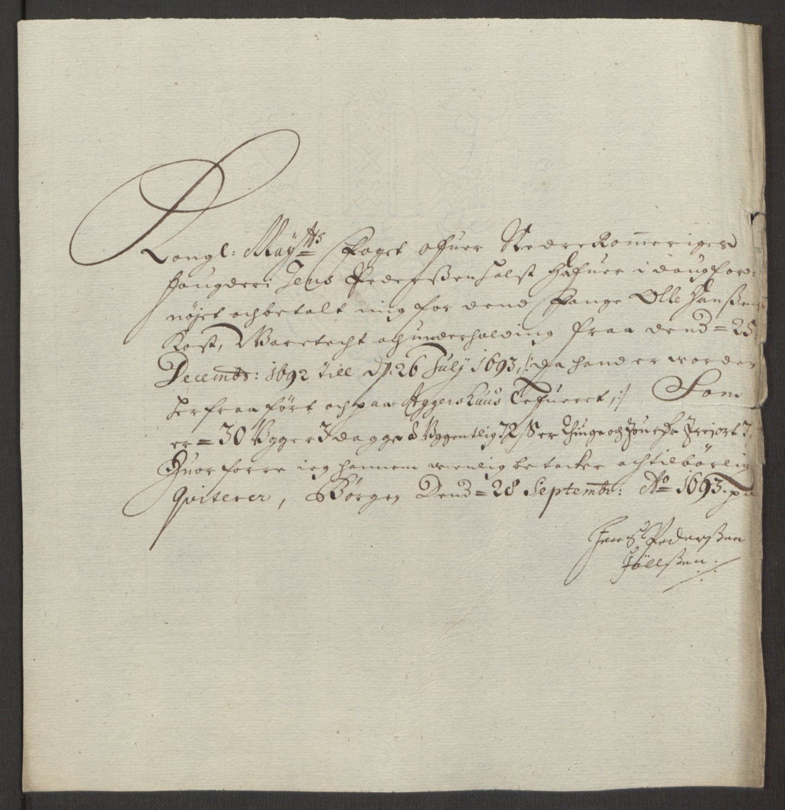 Rentekammeret inntil 1814, Reviderte regnskaper, Fogderegnskap, AV/RA-EA-4092/R11/L0578: Fogderegnskap Nedre Romerike, 1693, s. 235