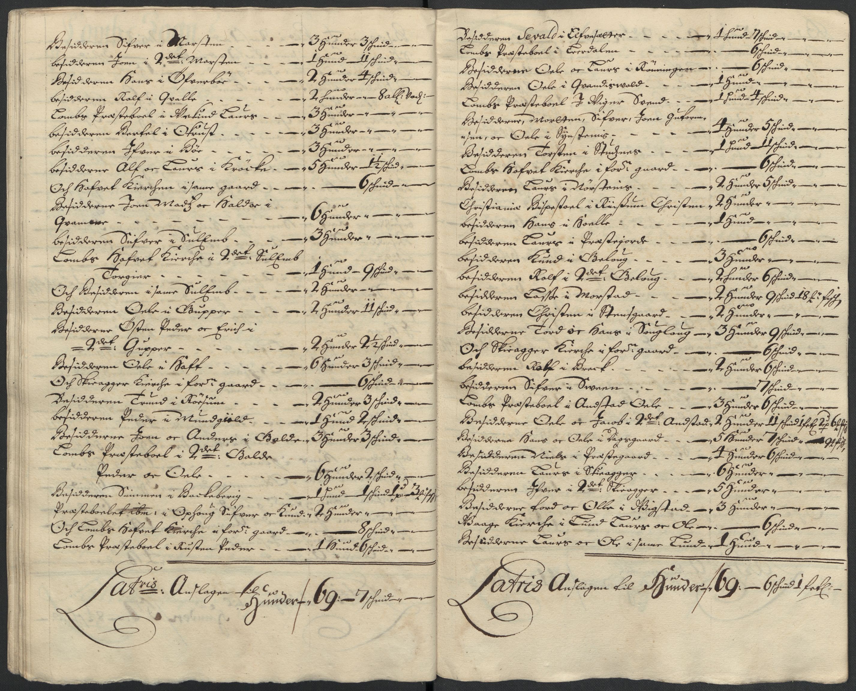 Rentekammeret inntil 1814, Reviderte regnskaper, Fogderegnskap, AV/RA-EA-4092/R17/L1176: Fogderegnskap Gudbrandsdal, 1703, s. 195