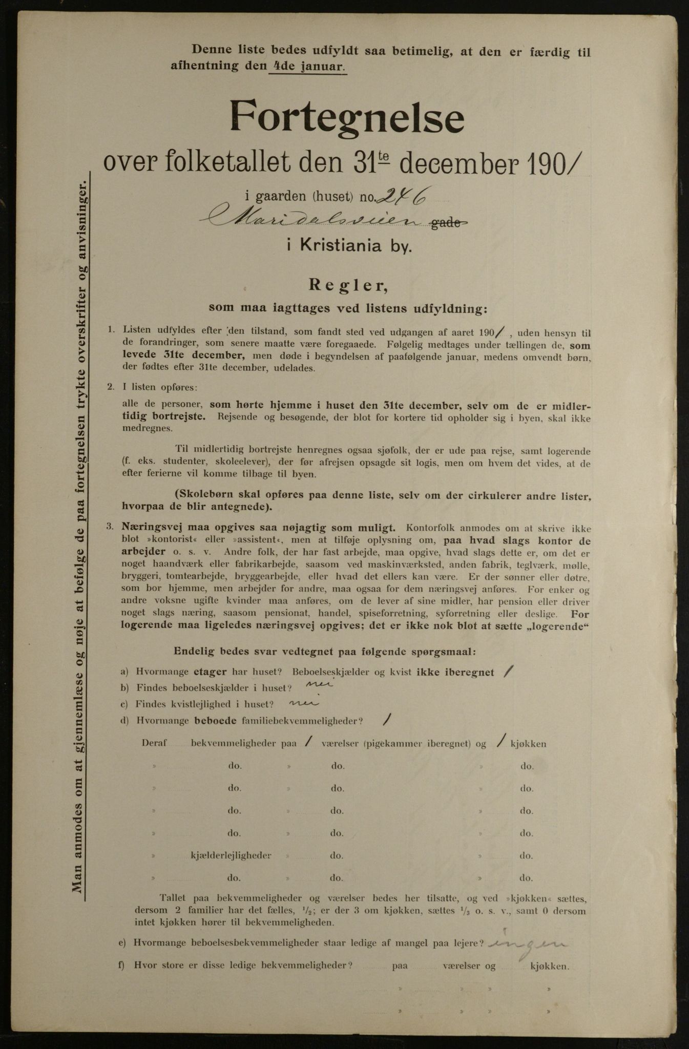 OBA, Kommunal folketelling 31.12.1901 for Kristiania kjøpstad, 1901, s. 9722