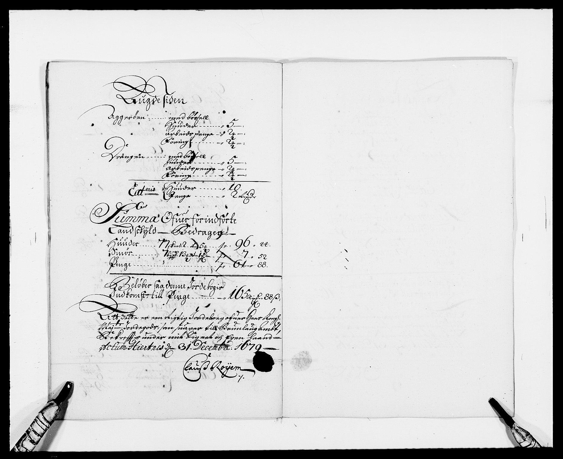 Rentekammeret inntil 1814, Reviderte regnskaper, Fogderegnskap, RA/EA-4092/R33/L1968: Fogderegnskap Larvik grevskap, 1675-1687, s. 232