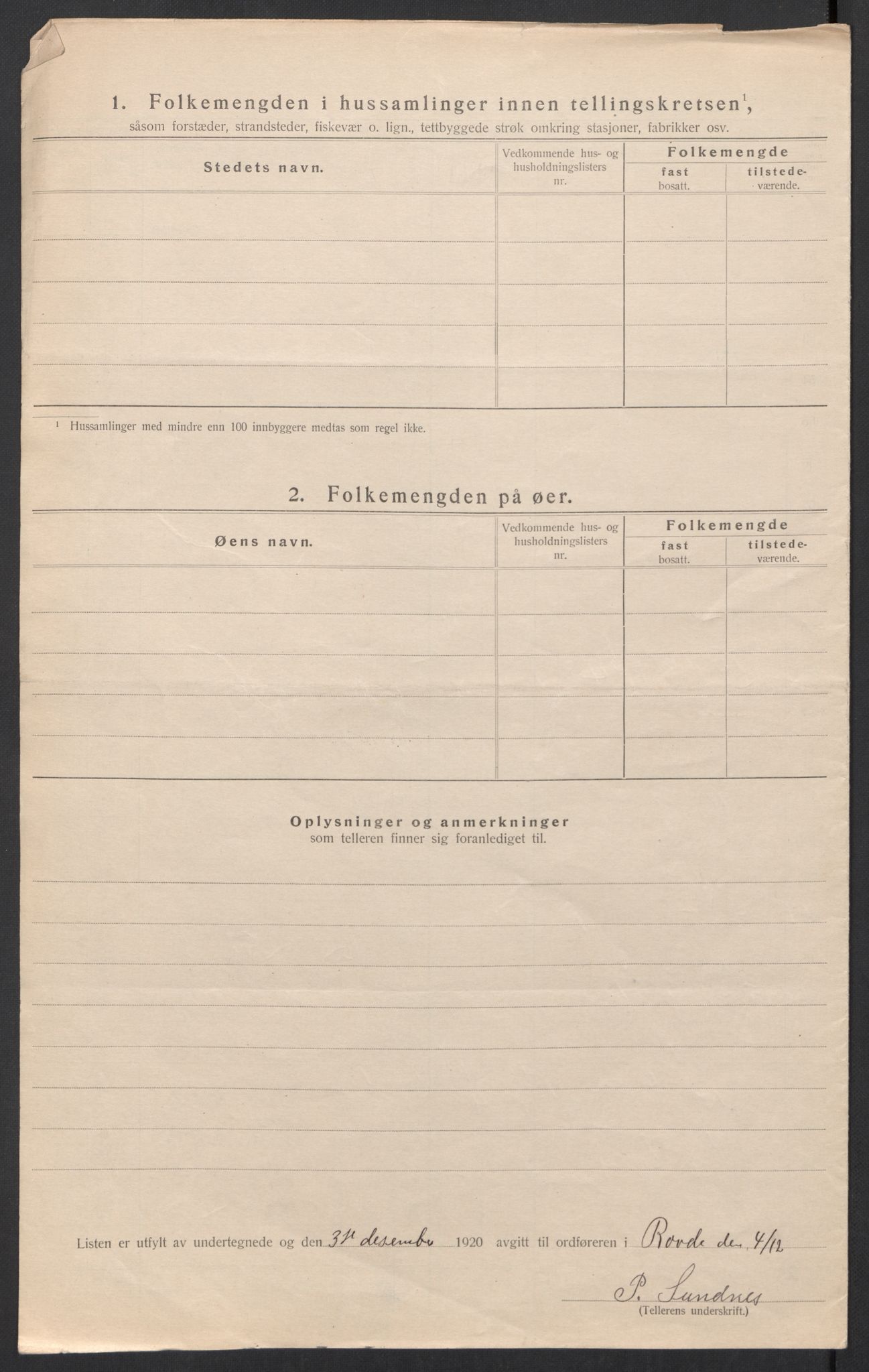 SAT, Folketelling 1920 for 1513 Rovde herred, 1920, s. 13