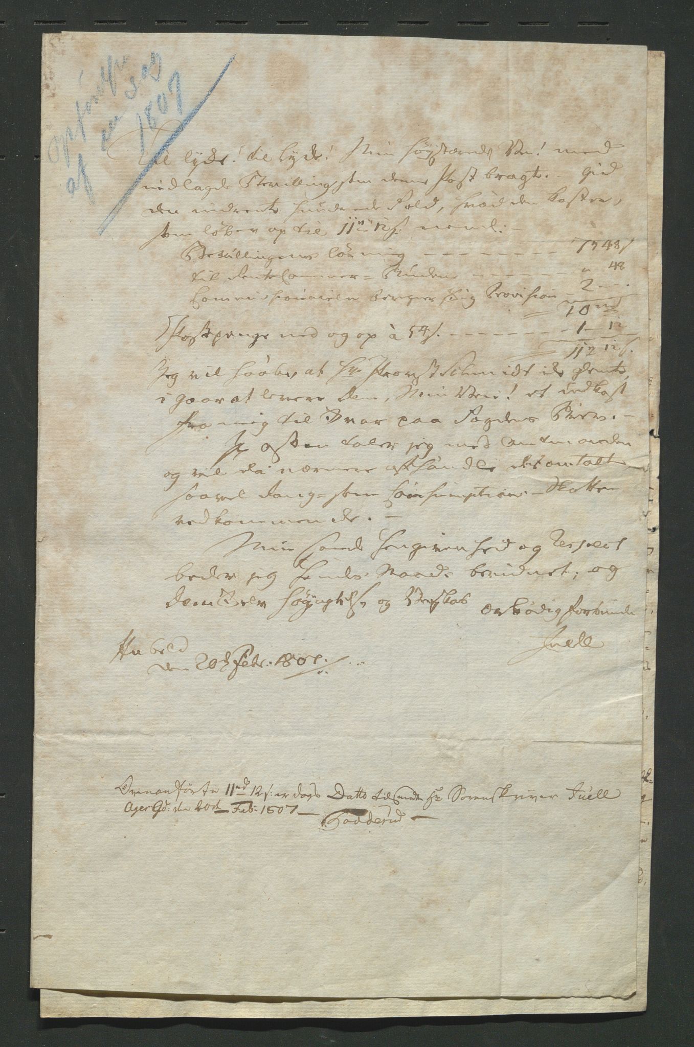 Åker i Vang, Hedmark, og familien Todderud, AV/SAH-ARK-010/E/Ec/L0001: Korrespondanse ordnet etter emne, 1772-1907, s. 67