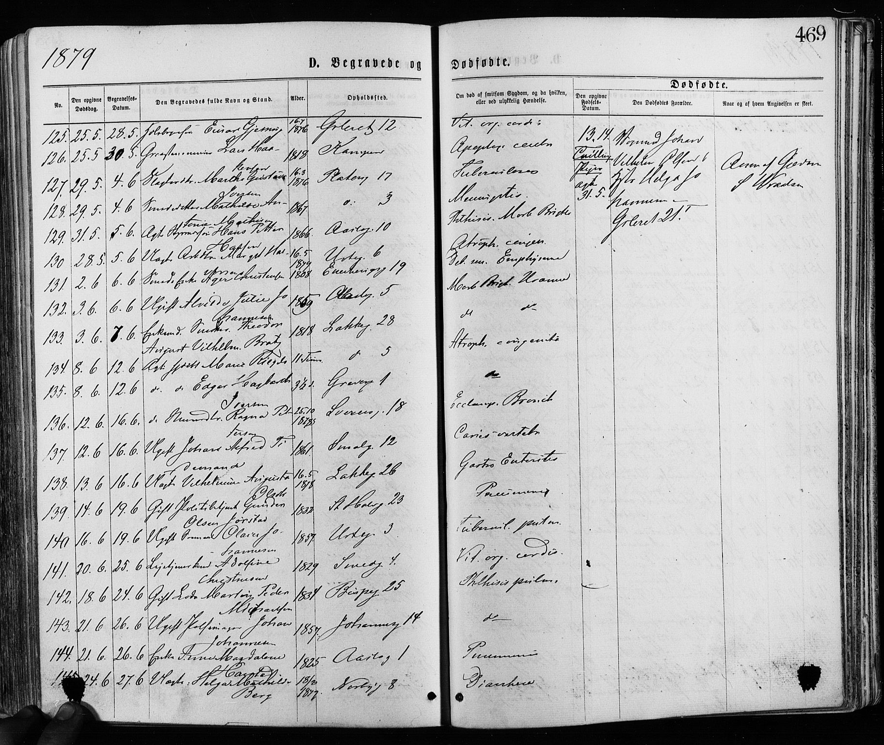 Grønland prestekontor Kirkebøker, AV/SAO-A-10848/F/Fa/L0005: Ministerialbok nr. 5, 1869-1880, s. 469