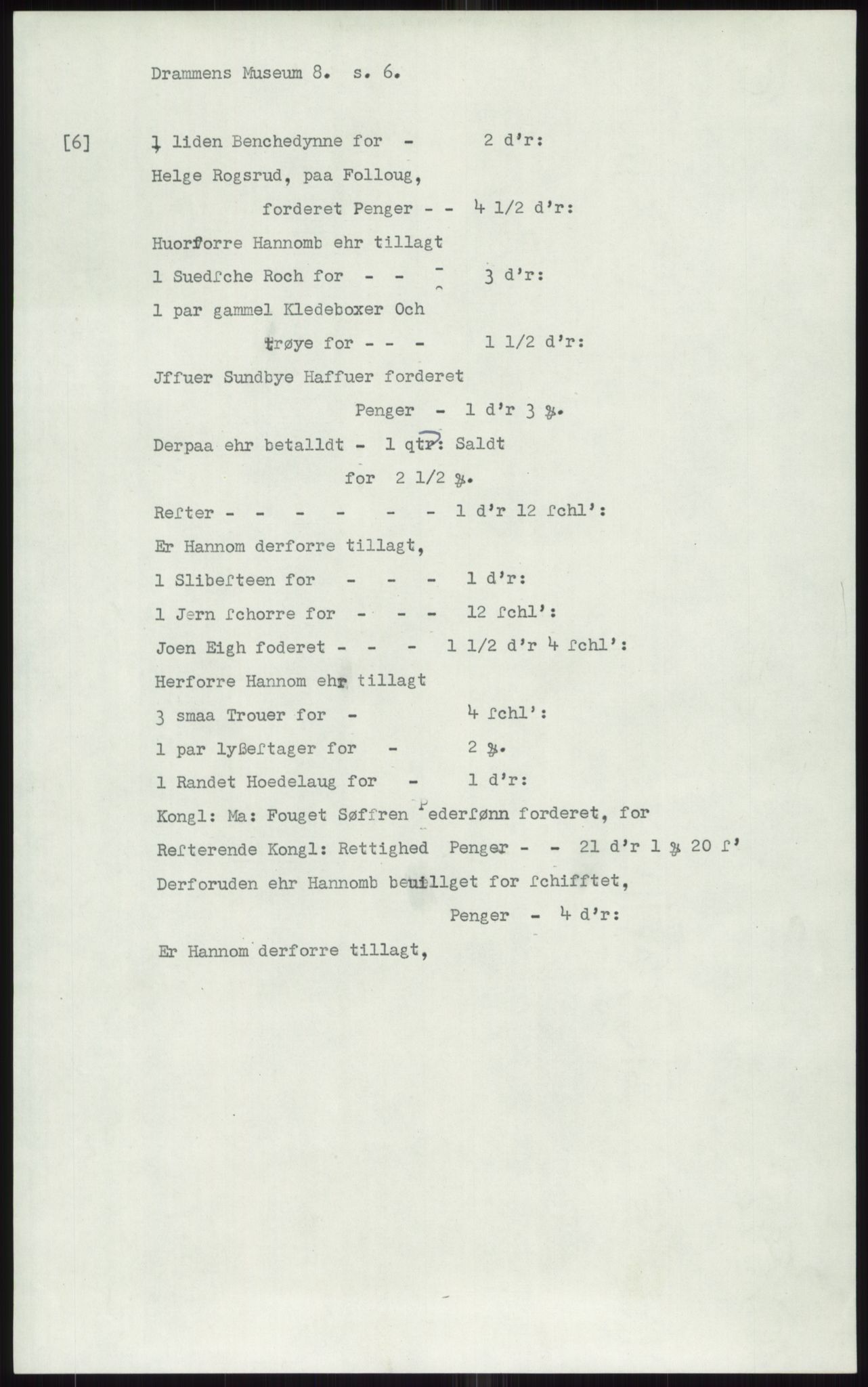 Samlinger til kildeutgivelse, Diplomavskriftsamlingen, AV/RA-EA-4053/H/Ha, s. 1639