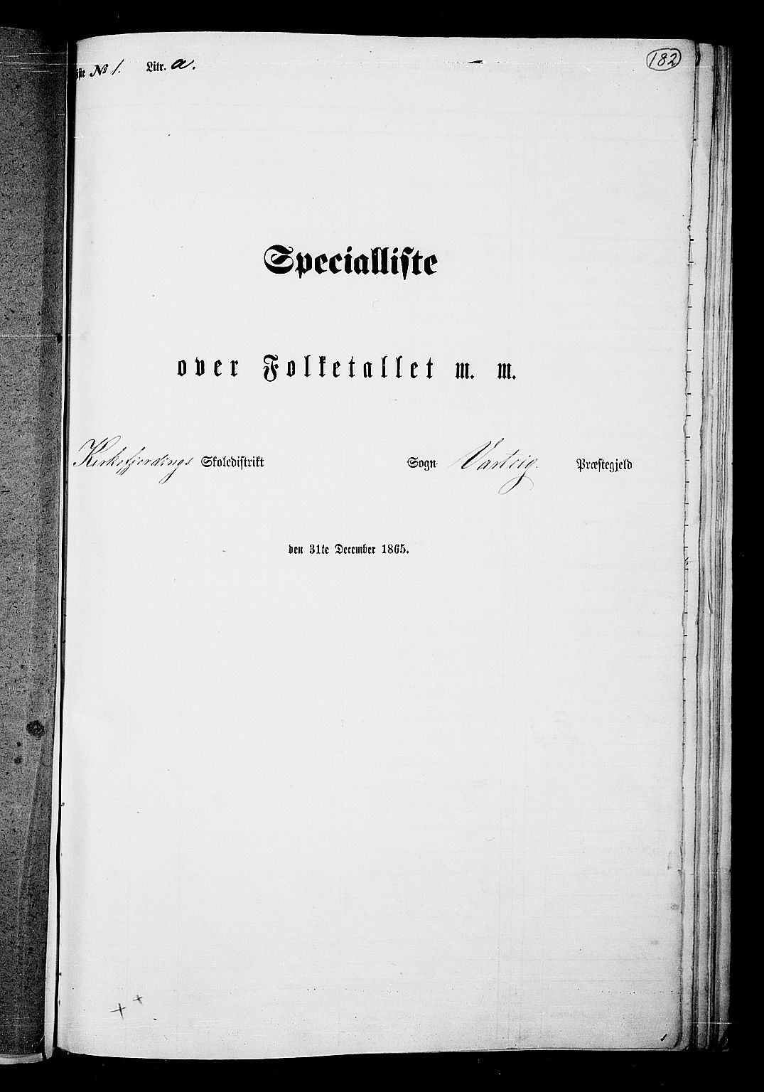RA, Folketelling 1865 for 0114P Varteig prestegjeld, 1865, s. 5
