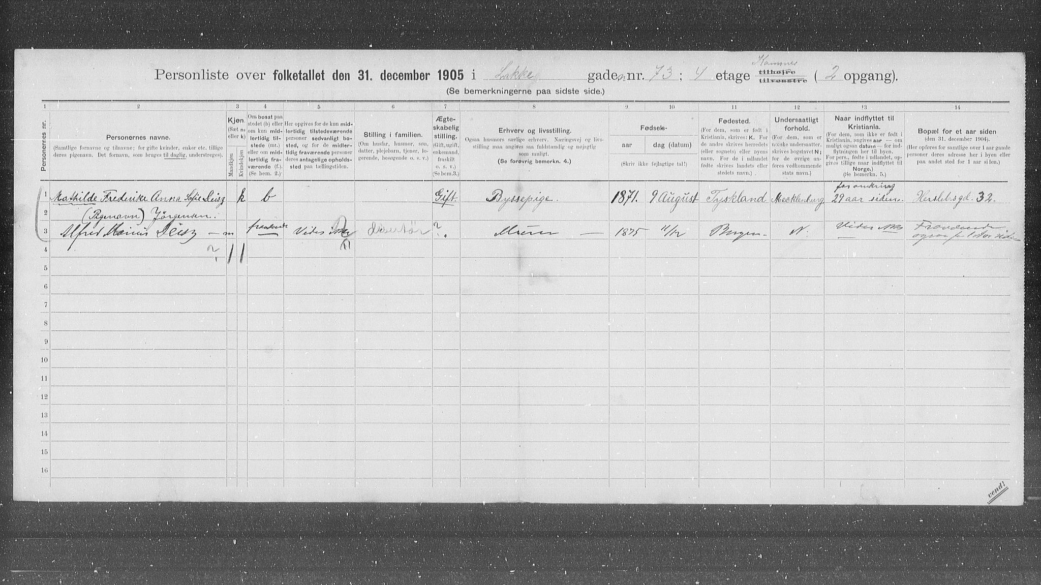 OBA, Kommunal folketelling 31.12.1905 for Kristiania kjøpstad, 1905, s. 29503