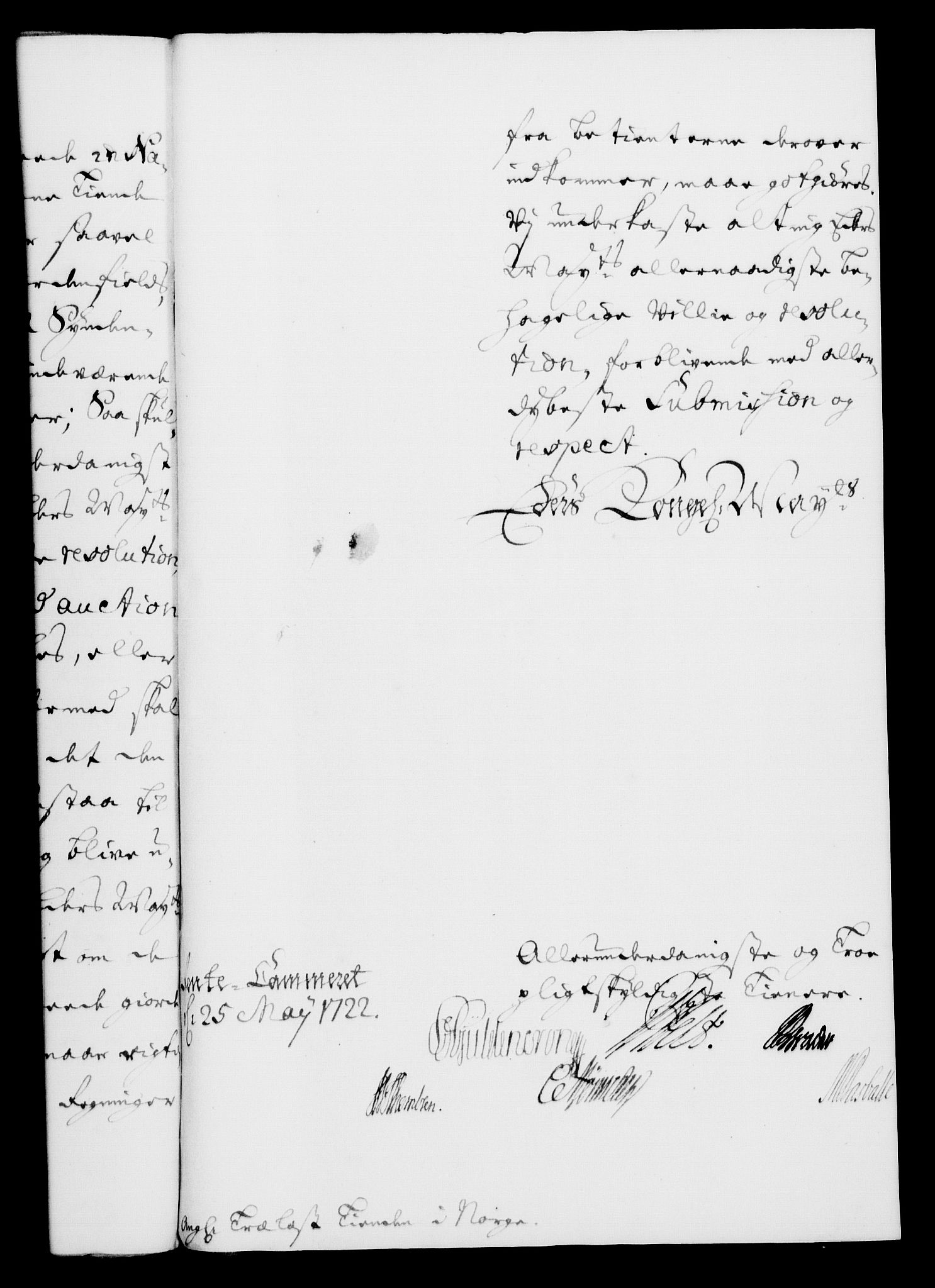 Rentekammeret, Kammerkanselliet, AV/RA-EA-3111/G/Gf/Gfa/L0005: Norsk relasjons- og resolusjonsprotokoll (merket RK 52.5), 1722, s. 391