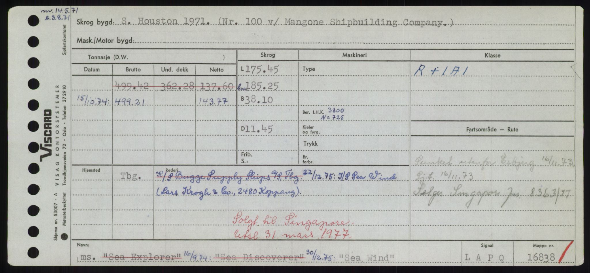 Sjøfartsdirektoratet med forløpere, Skipsmålingen, RA/S-1627/H/Hd/L0032: Fartøy, San-Seve, s. 325